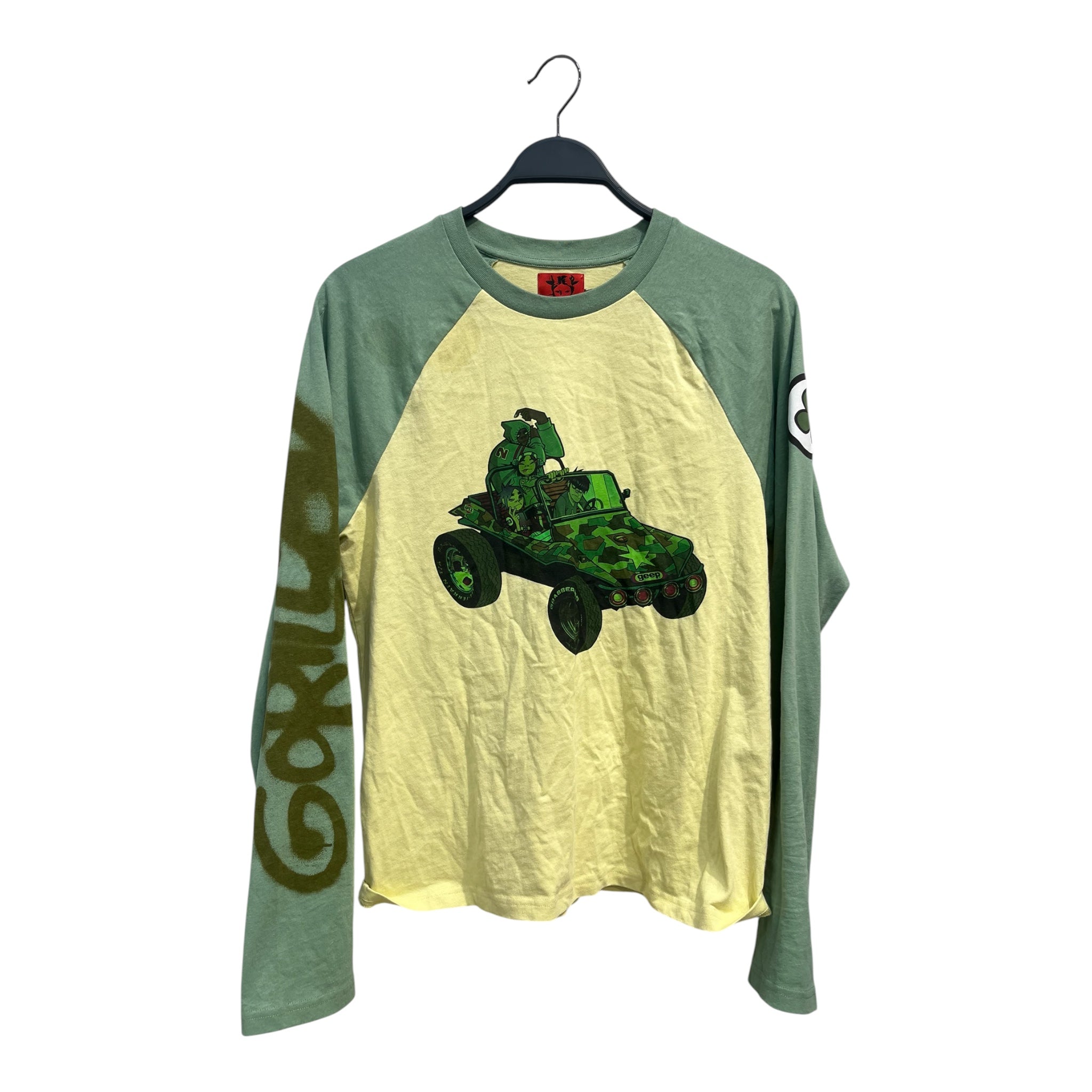 Heaven By Marc Jacobs/LS T-Shirt/L/Cotton/YEL/Graphic/GORILLAZ GEEP BASEBALL TEE view 1
