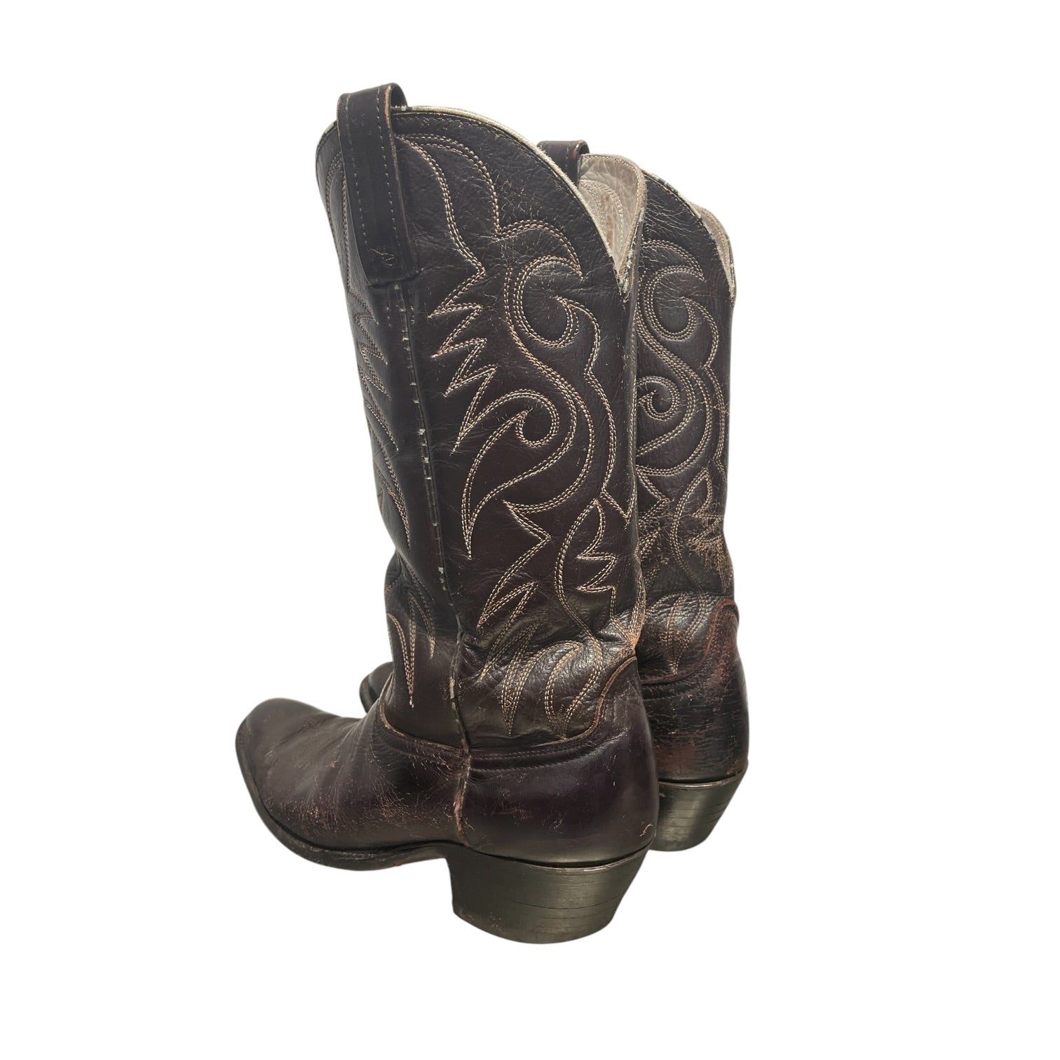 stock show/Cowboy Boots/US 7.5/Leather/BRW/cowboy boots/ brown 7.5 view 2