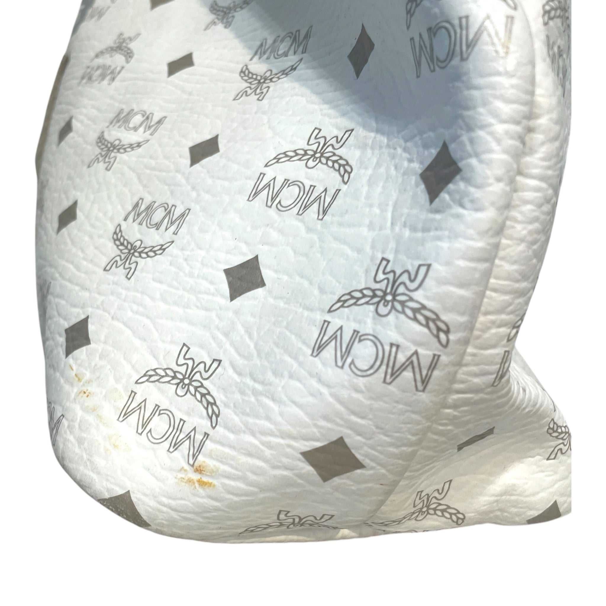 MCM/Tote Bag/Monogram/Leather/WHT/Lion Mongoram Tote view 4