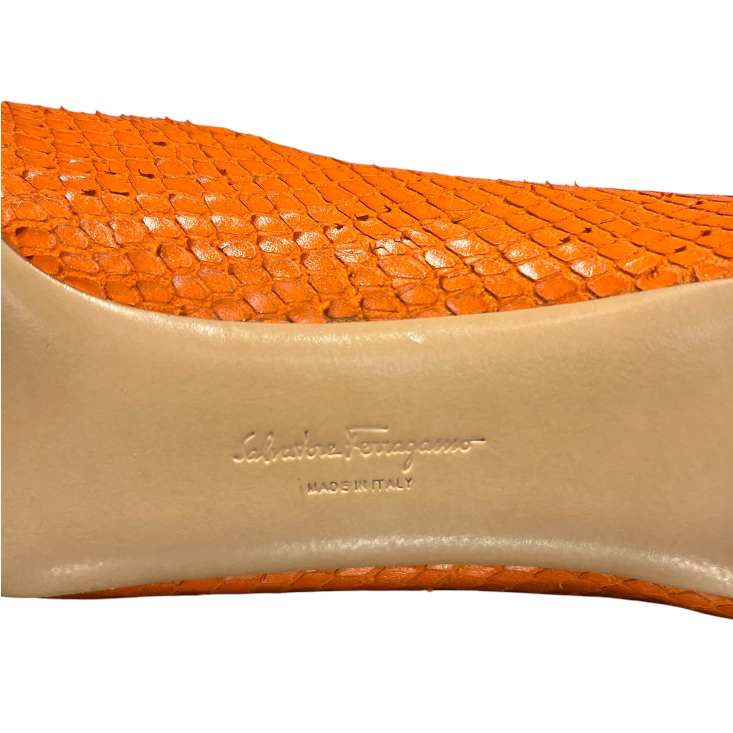 Salvatore Ferragamo/Heels/US 9/Leather/ORN/python view 6