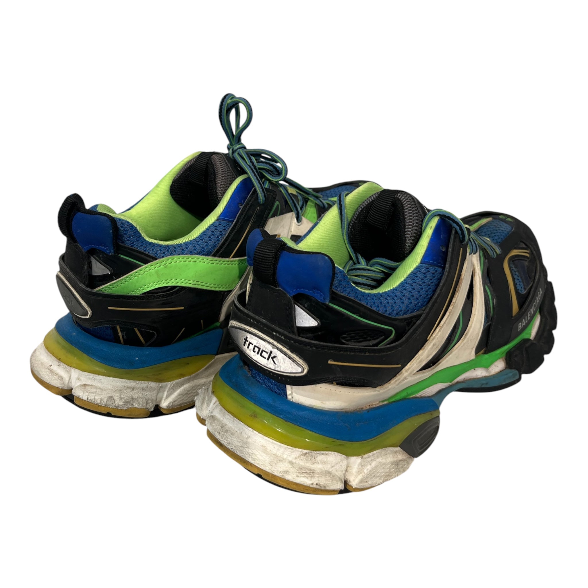 BALENCIAGA/Low-Sneakers/US 10/Polyester/MLT/track sneakers green/blue view 2