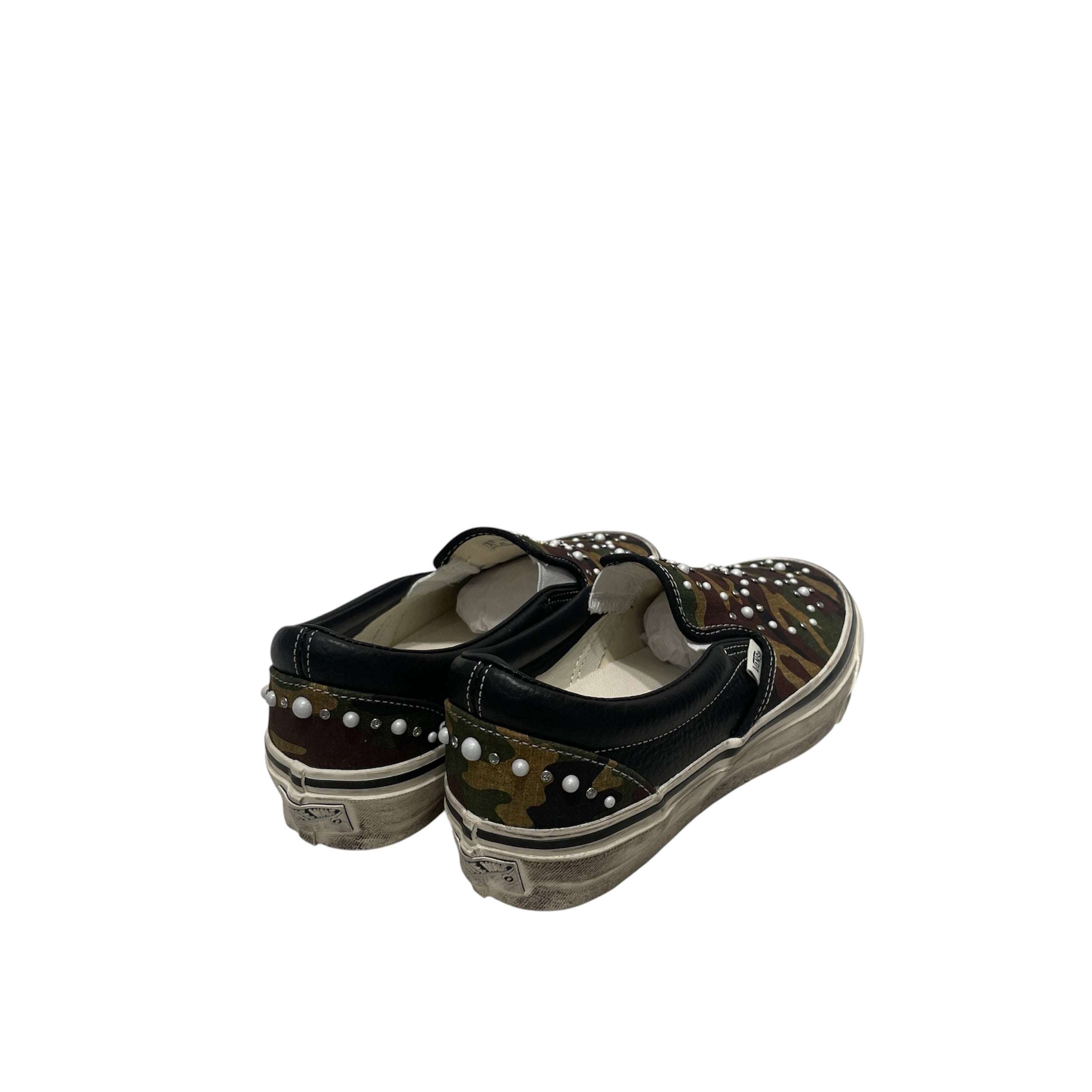 VANS/Low-Sneakers/US 8.5/All Over Print/Acrylic/GRN/SLIP view 2