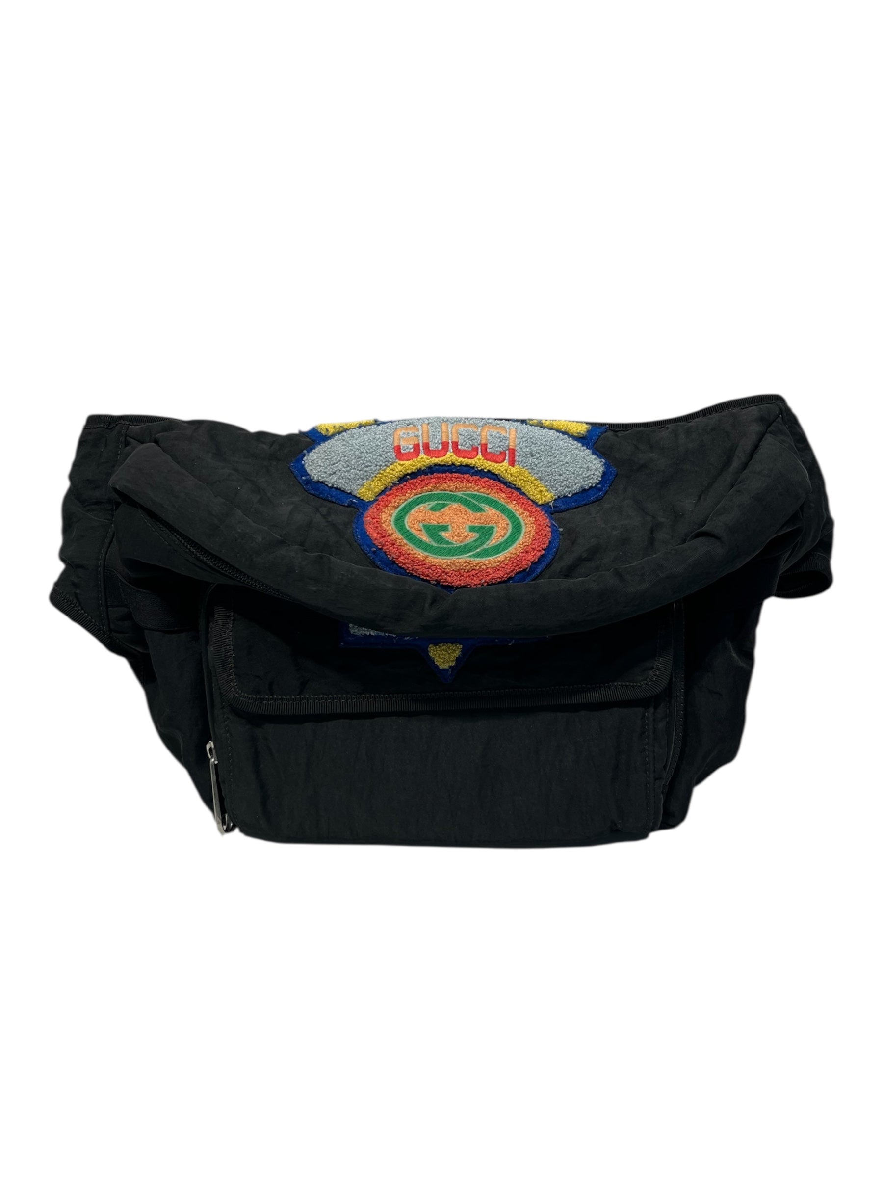 GUCCI/Fanny Pack/OS/Graphic/Polyester/BLK/80'S PATCH BAG view 1