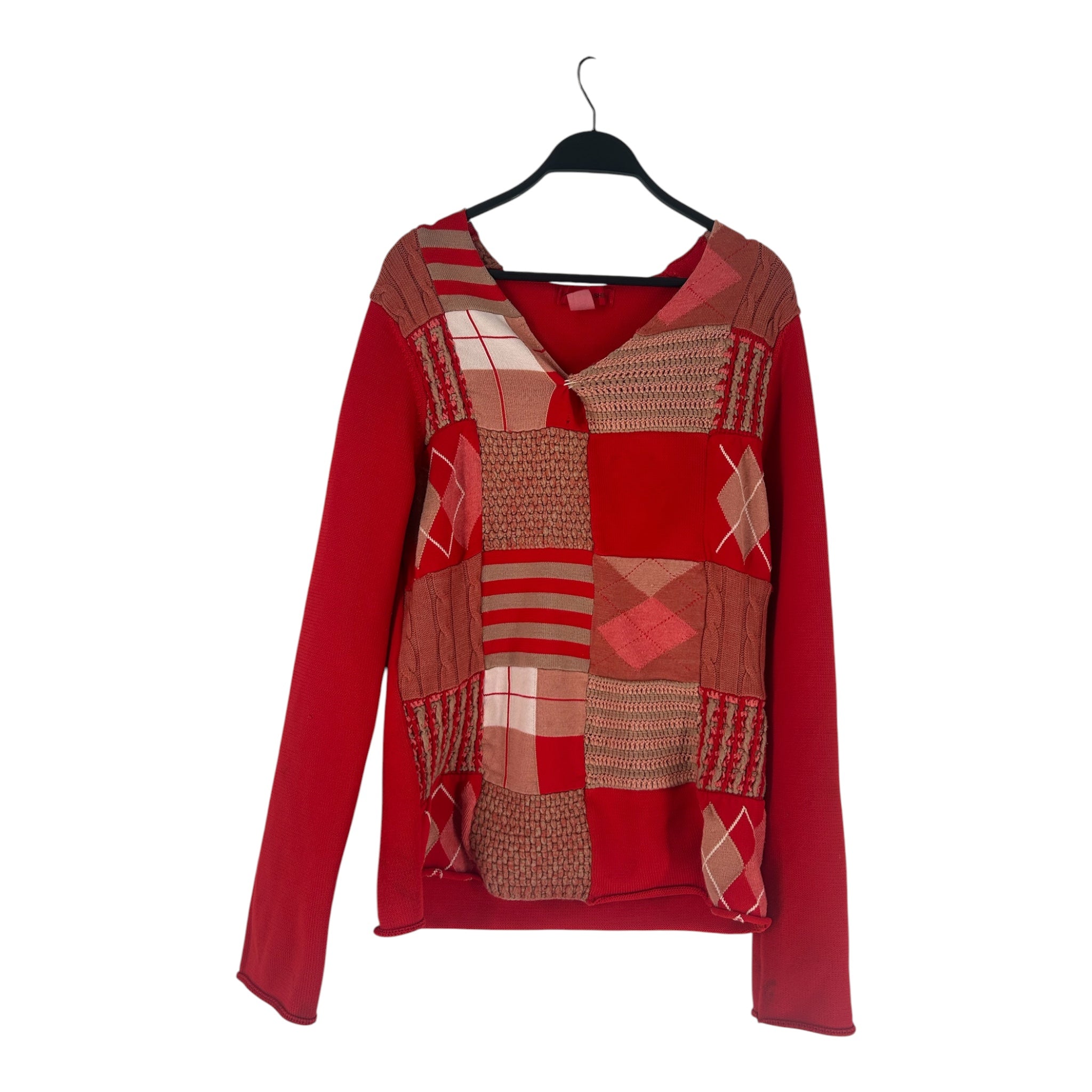 COMME des GARCONS SHIRT/Sweatshirt/XS/All Over Print/Polyester/RED/W19507 view 1