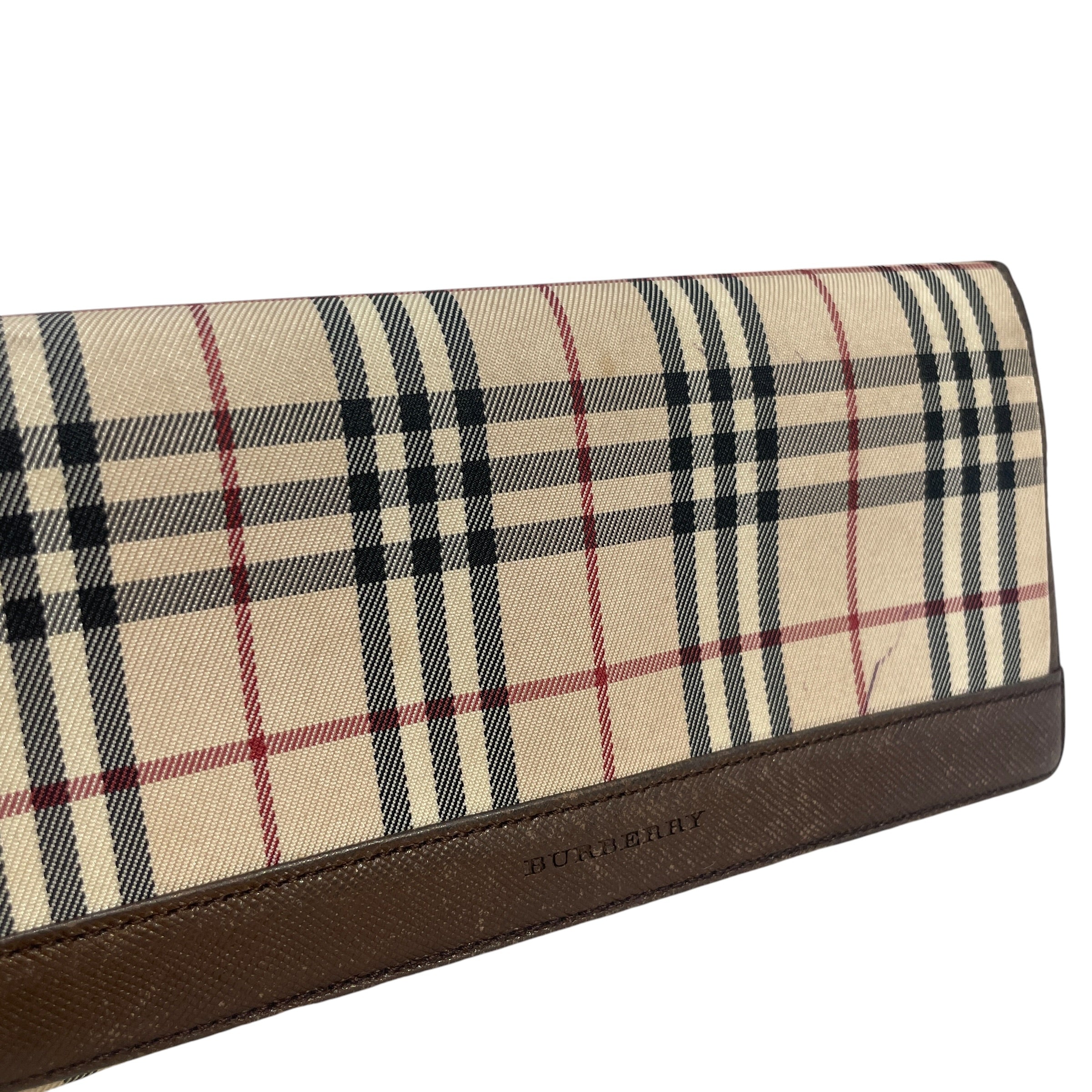 BURBERRY/Long Wallet/Leather/BRW/L's/Burberry Plaid Wallet view 4