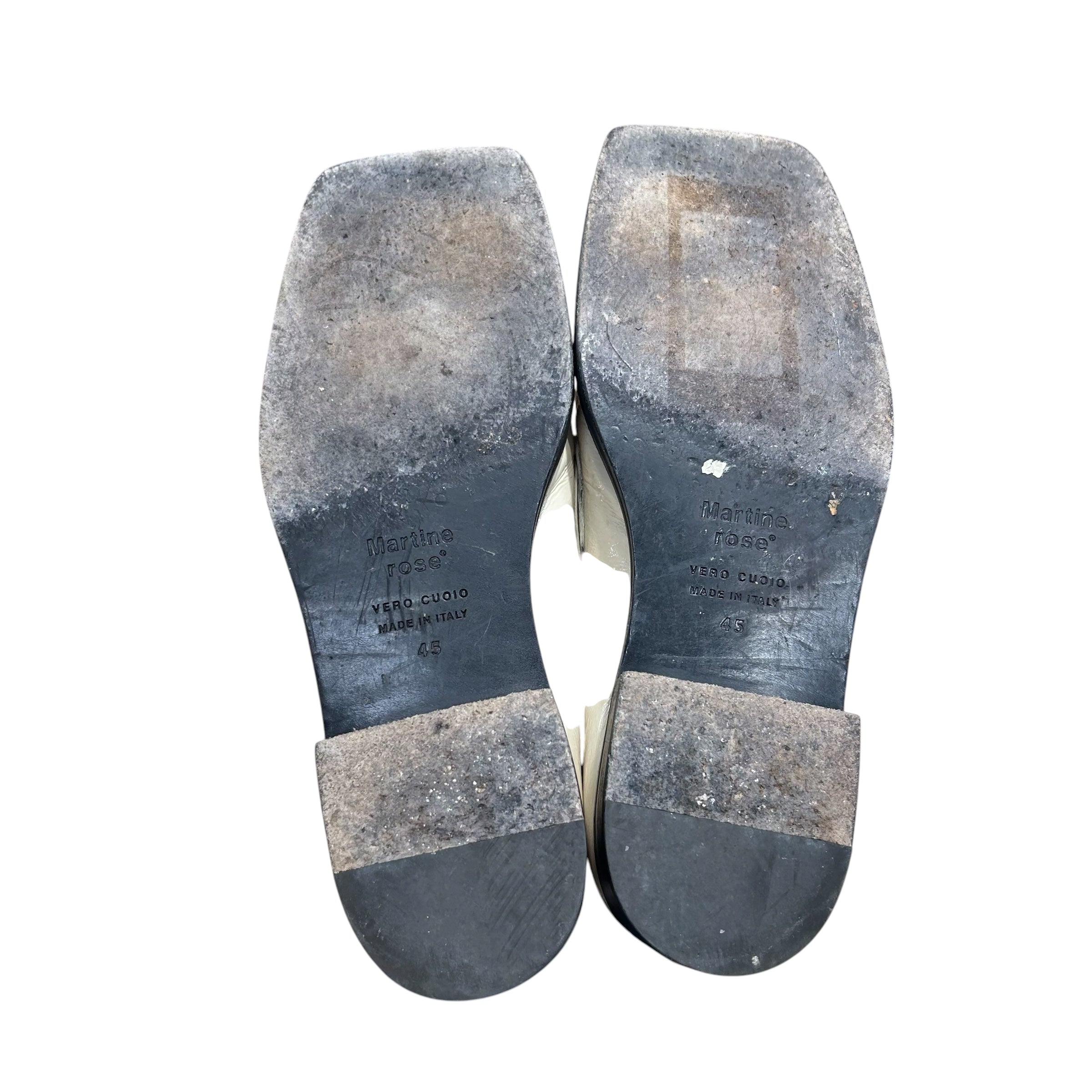 MARTINE ROSE/Loafers/US 12/WHT/ view 4