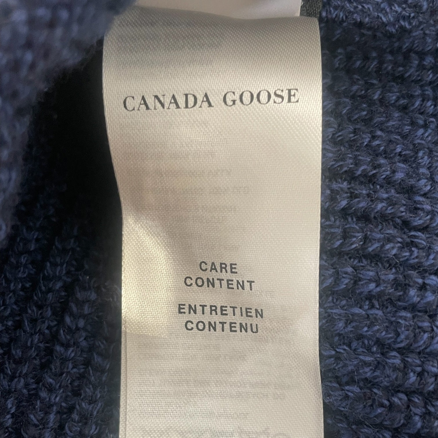 CANADA GOOSE/Beanie/Wool/BLU/M's/RIB TOQUE view 3