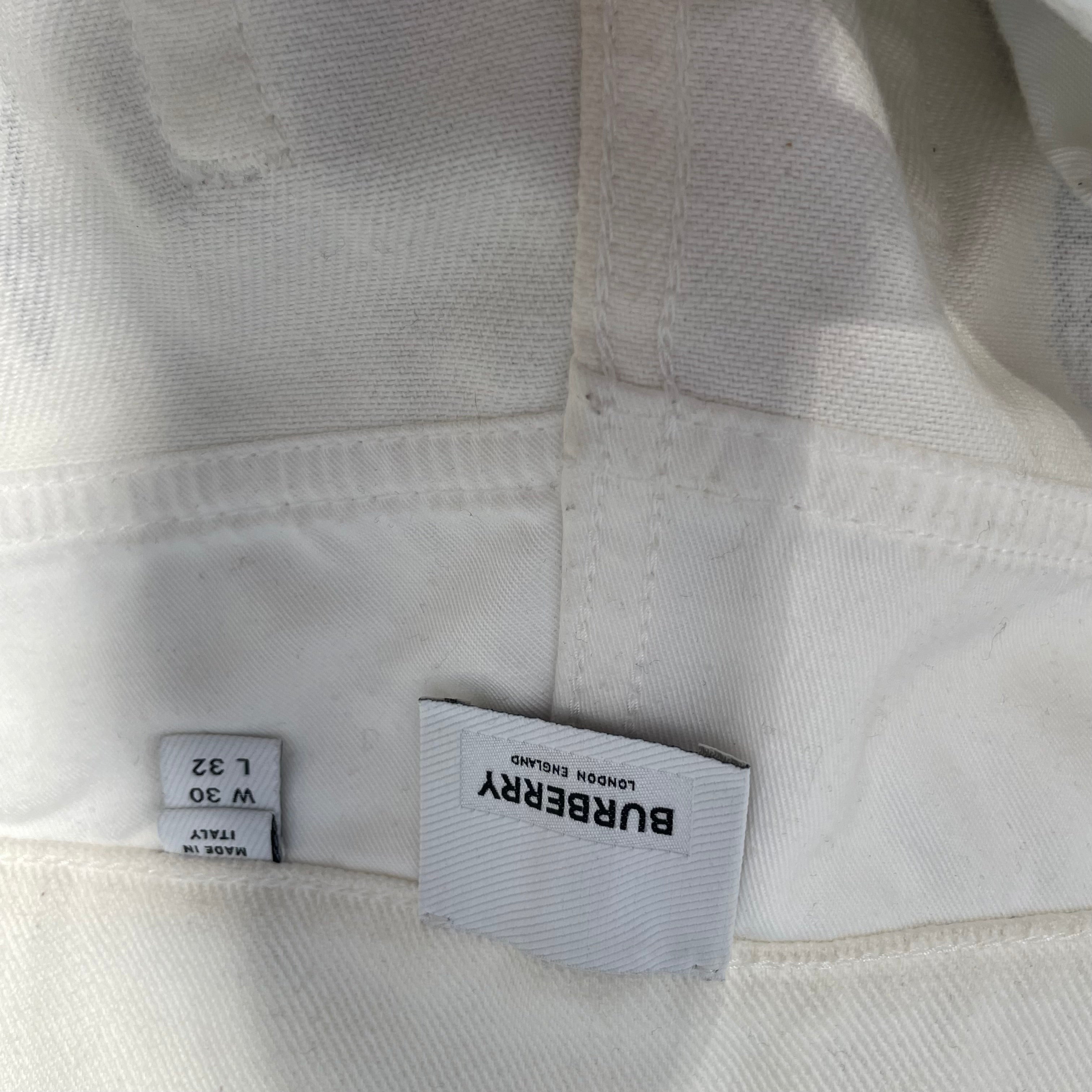 BURBERRY LONDON/Straight Pants/30/Cotton/CRM/All Over Print/ view 3