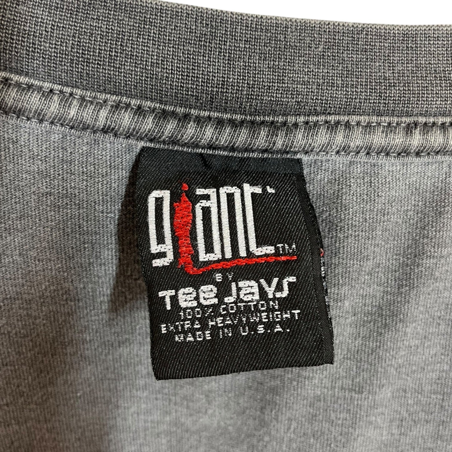 Vintage/T-Shirt/XL/Cotton/GRY/Gaint 1992 Sliver Single Stich view 3