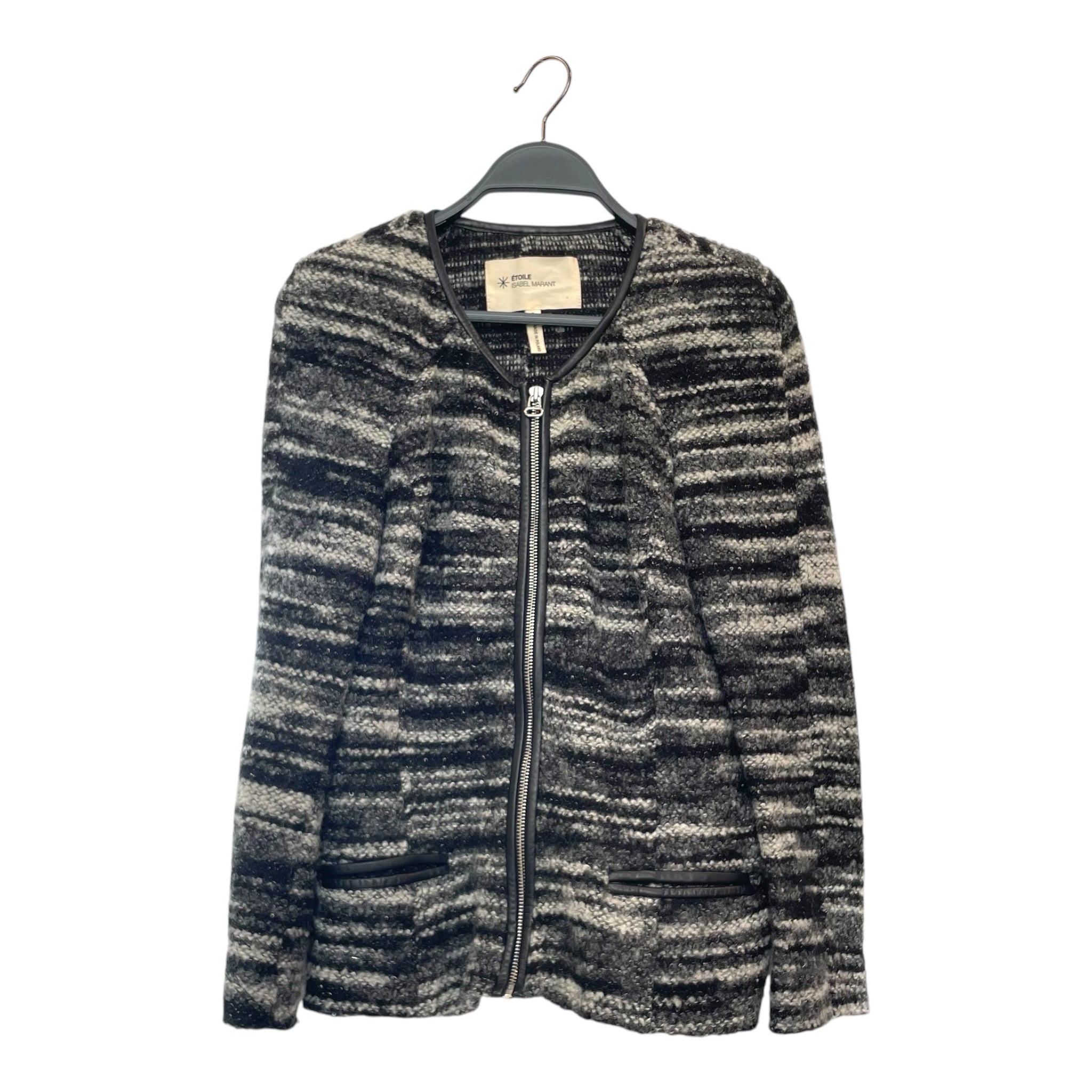 ISABEL MARANT ETOILE/Heavy Cardigan/S/Wool/BLK/ view 1