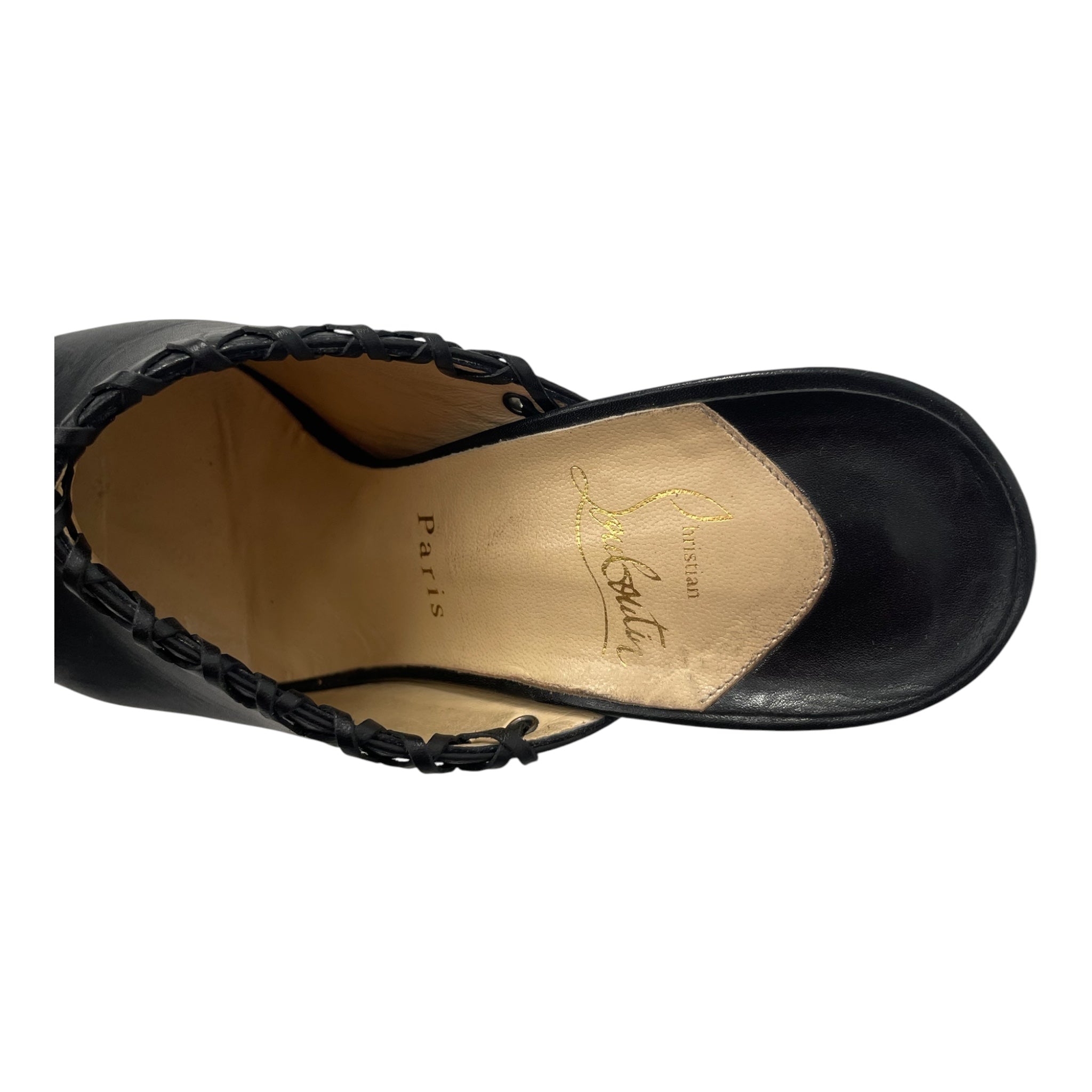 Christian Louboutin/Heels/US 7/Leather/BLK/MULEHEEL view 3
