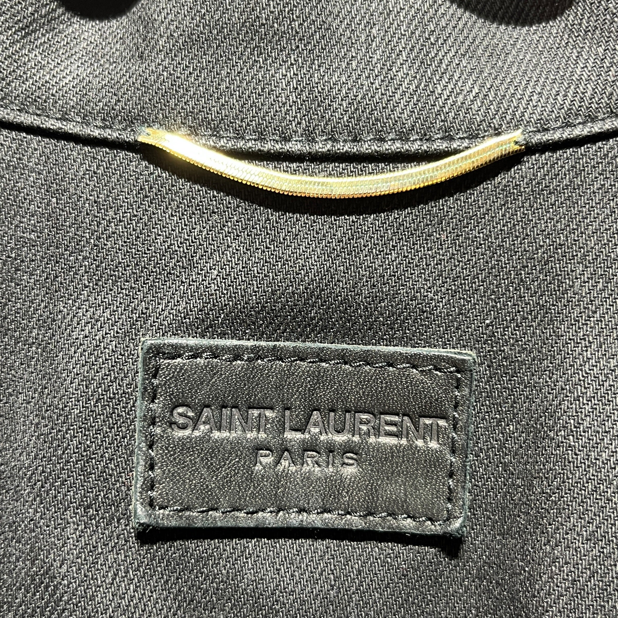 SAINT LAURENT/Denim Jkt/S/Cotton/BLK/ view 5