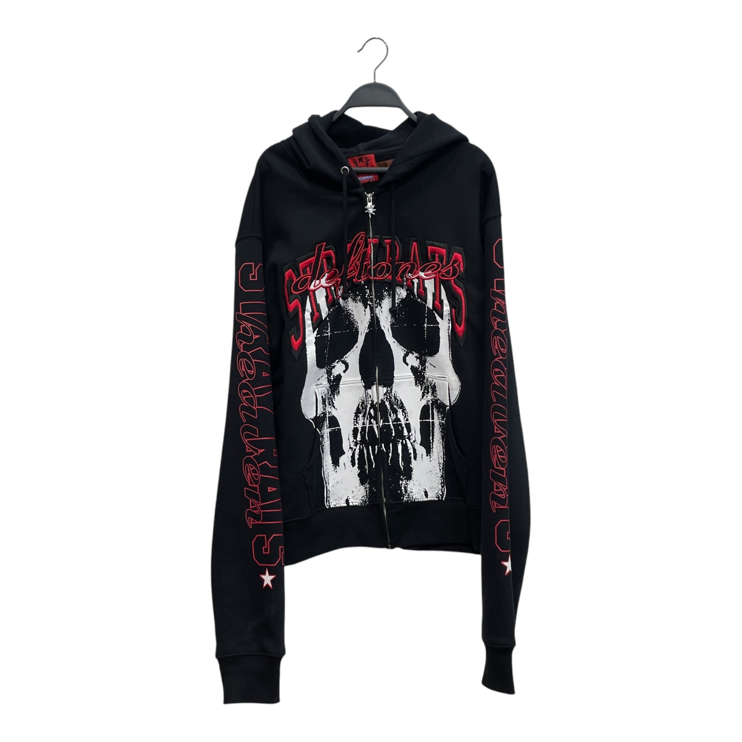 Heaven By Marc Jacobs/STRAY RATS/Zip Up Hoodie/XL/Graphic/Cotton/BLK/SKULL FRONT GRAPHIC view 1