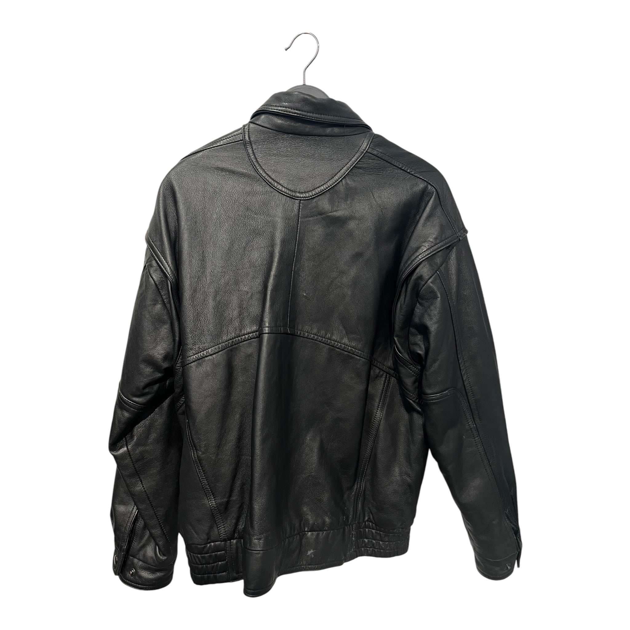 pierre cardin/Leather Jkt/L/Leather/BLK/Double Breasted/RN90545 leather jkt view 2
