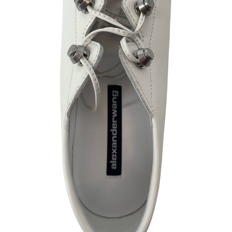 Alexander Wang/Dress Shoes/EU 38/Leather/WHT/WHITE LACE SHOES