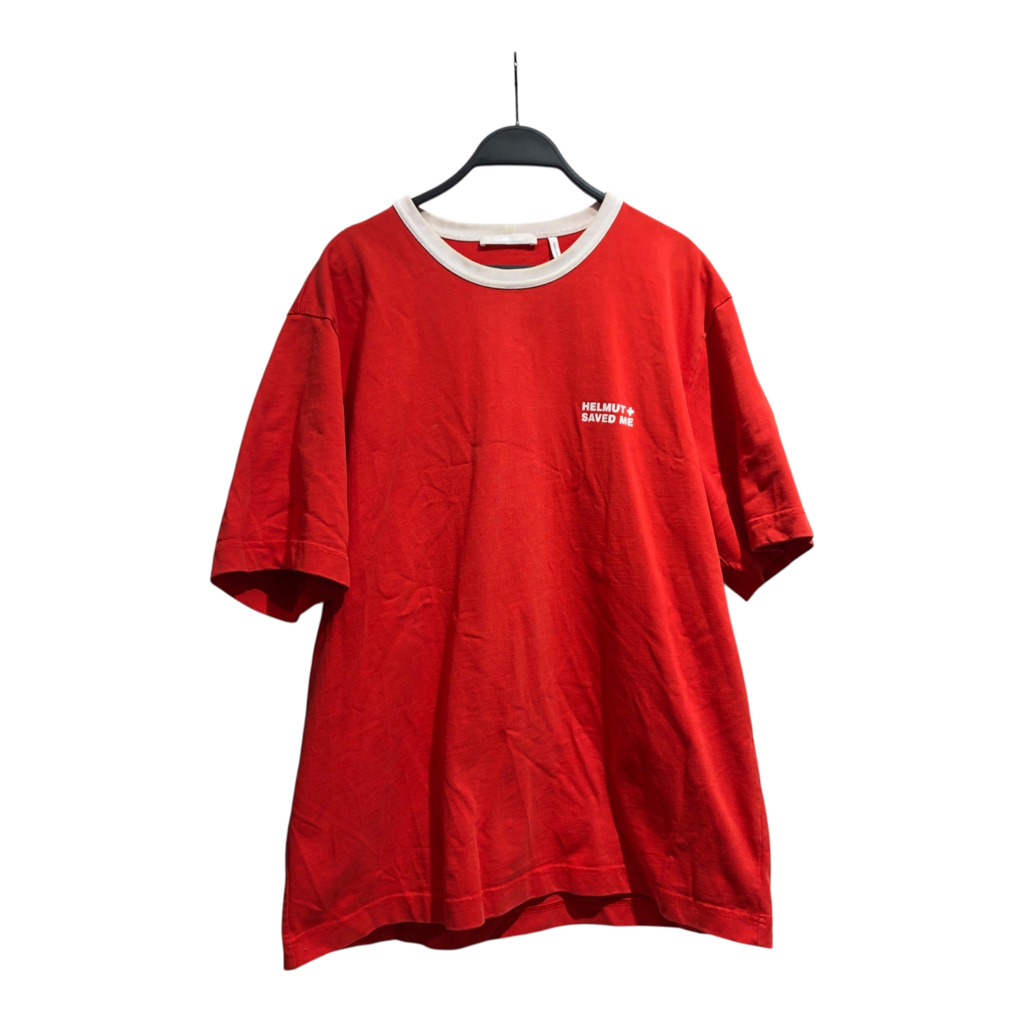 Helmut Lang/T-Shirt/XL/Cotton/RED/Lifeguard view 1