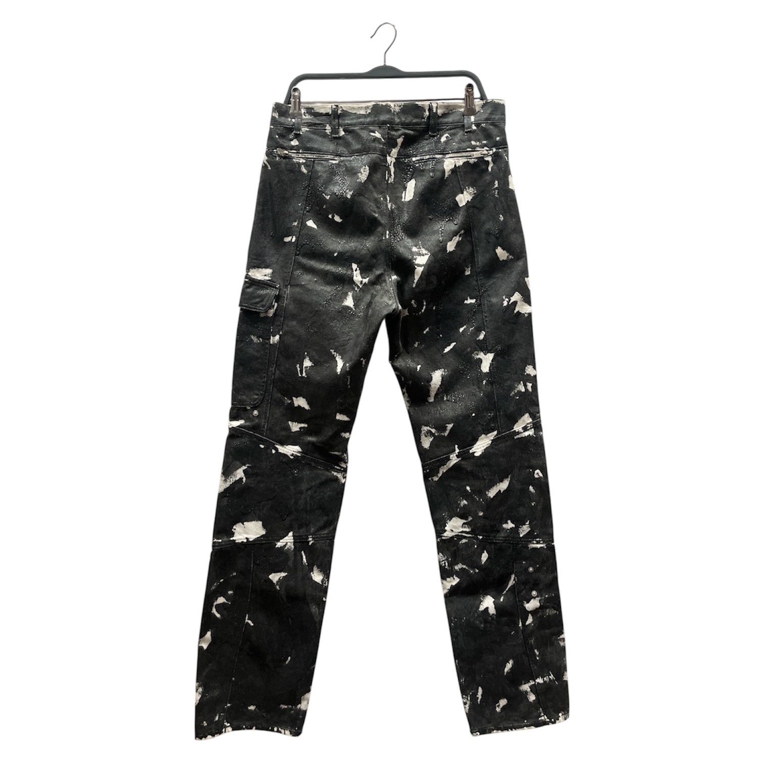 HELIOT EMIL/Cargo Pants/M/Cotton/BLK/painted cargo view 2