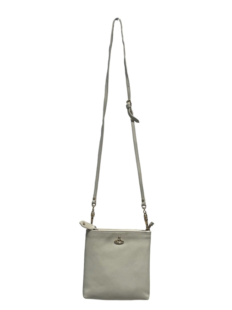 Vivienne Westwood/Cross Body Bag/Leather/WHT/VIVIENNE CROSSBODY