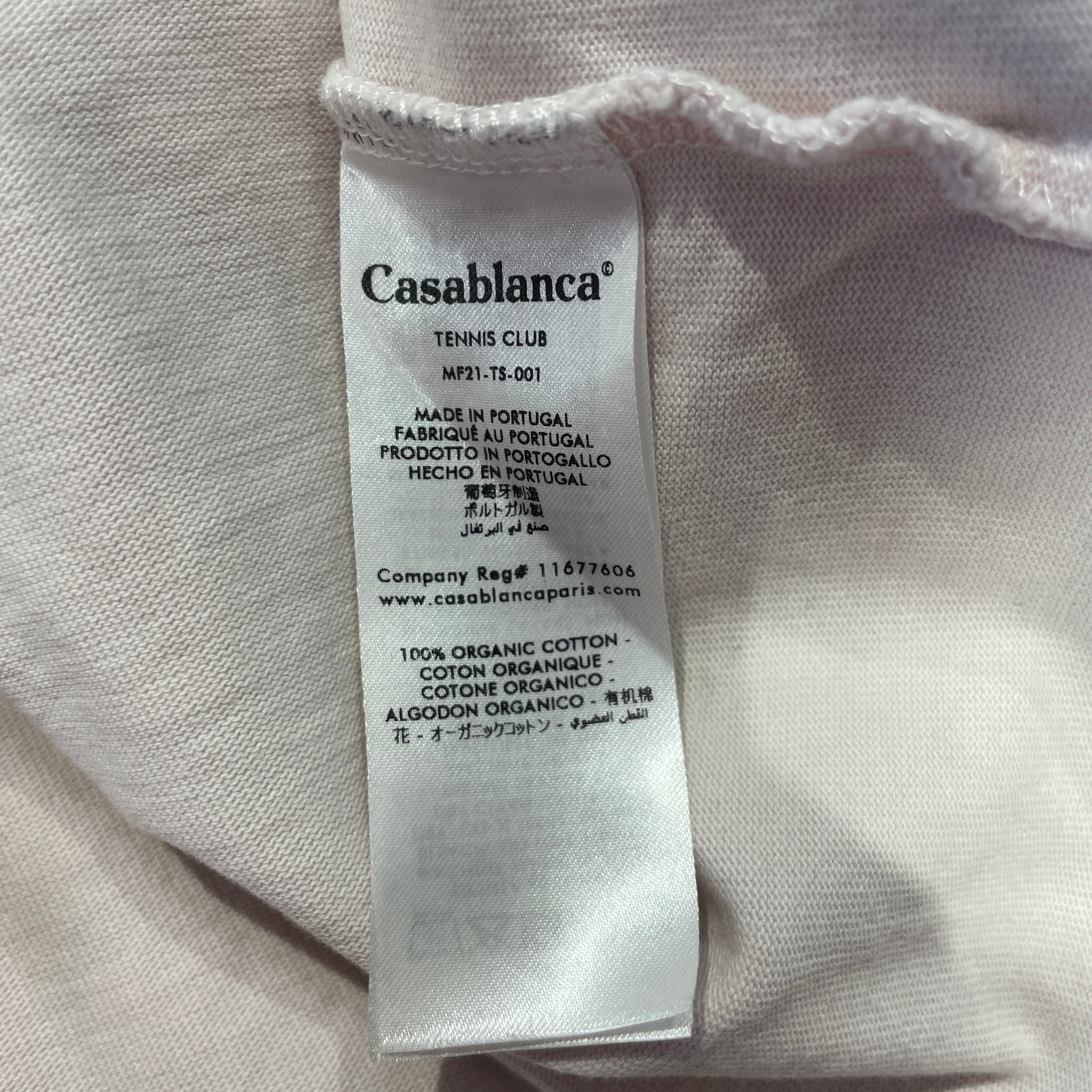 CASABLANCA/T-Shirt/L/Cotton/WHT/Graphic/GRAND PARK TEE view 4