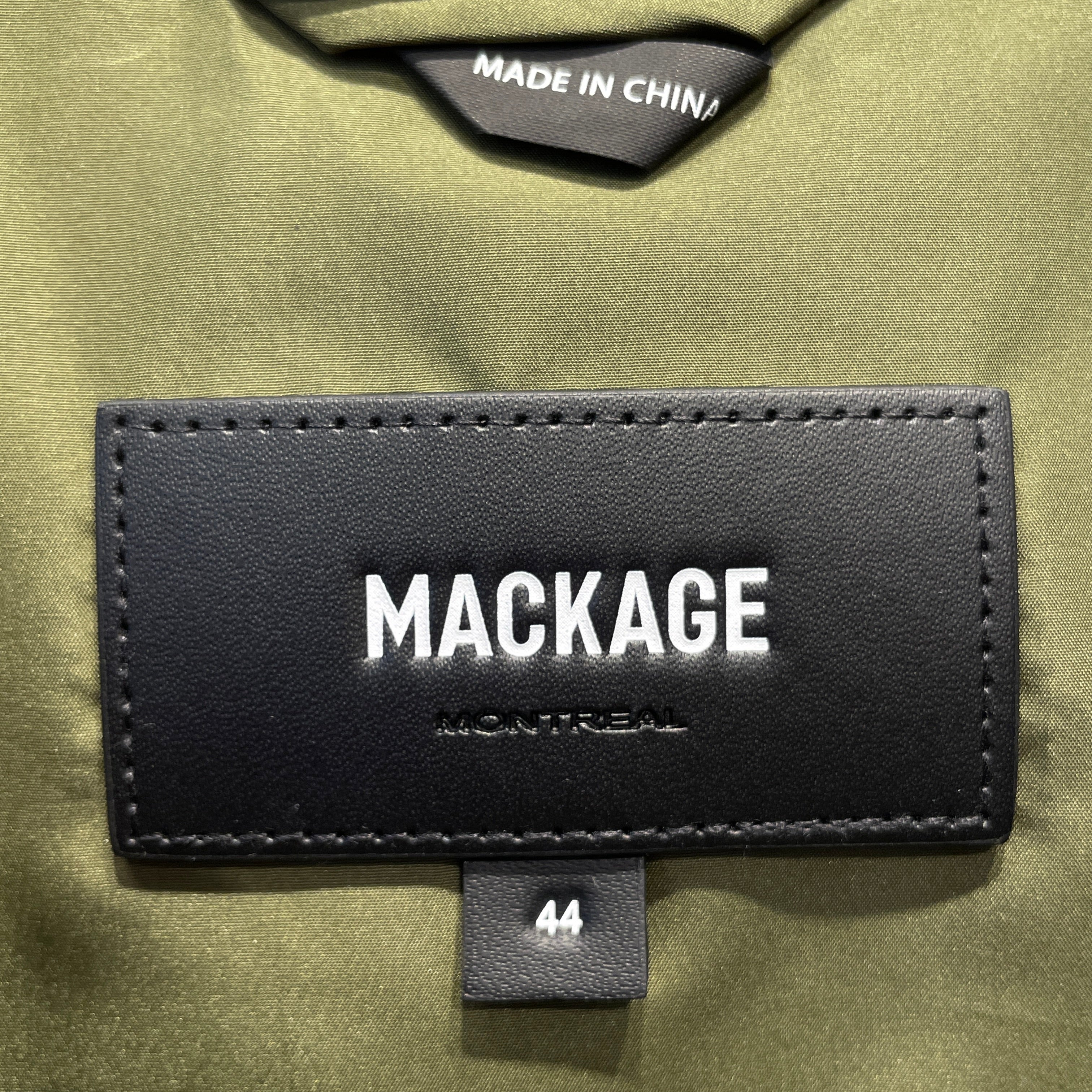 MACKAGE/Windbreaker/44/Nylon/GRN/QUILTED VEST OVER WINDBREAKER view 3