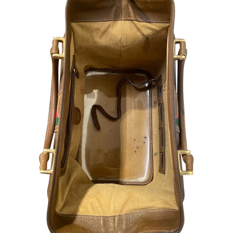 GUCCI/Hand Bag/Leather/BRW/Sherry Line Doctor Bag