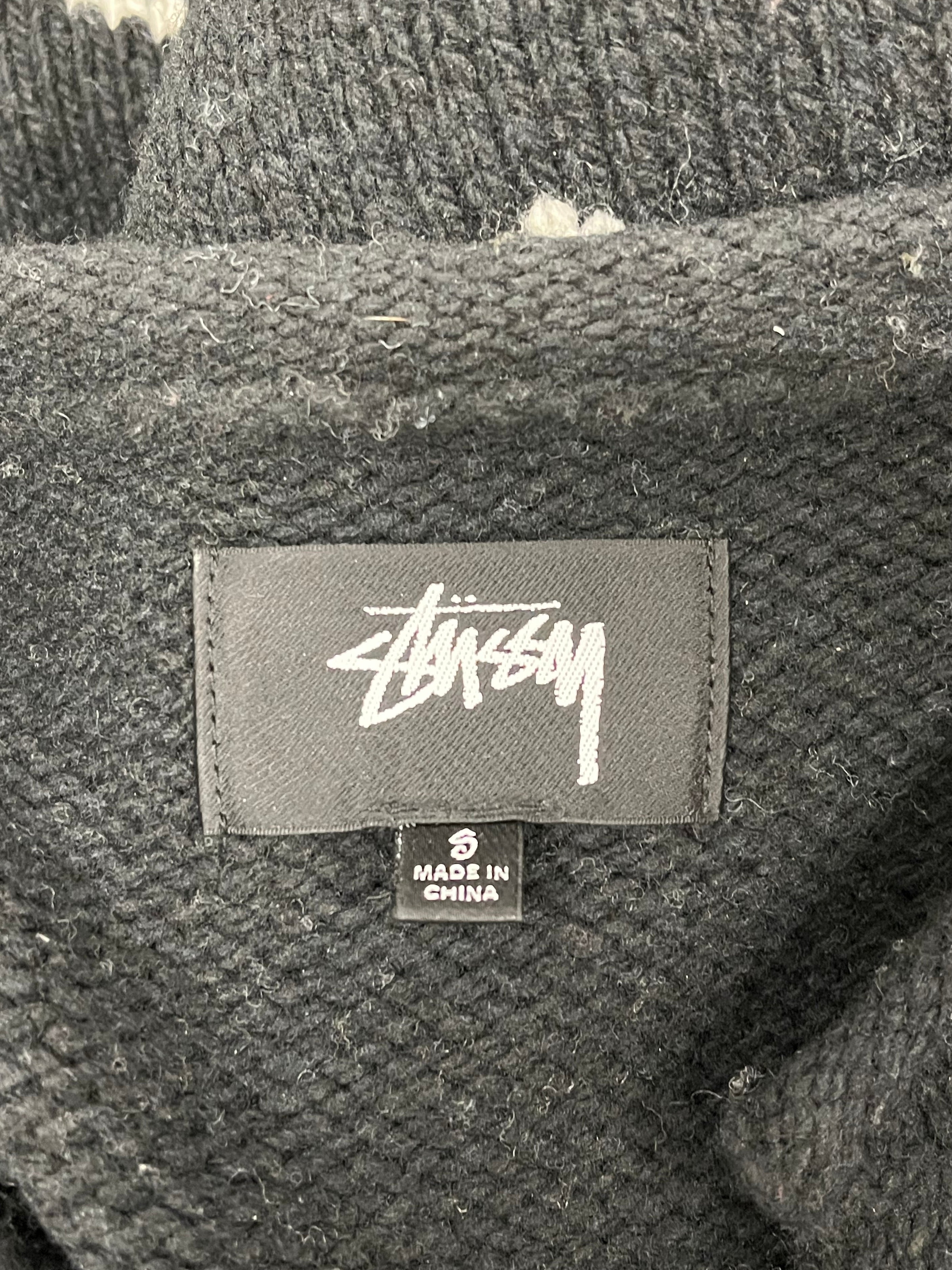 STUSSY/Sweater/S/Cotton/CRM/COLLARED V NECK view 3