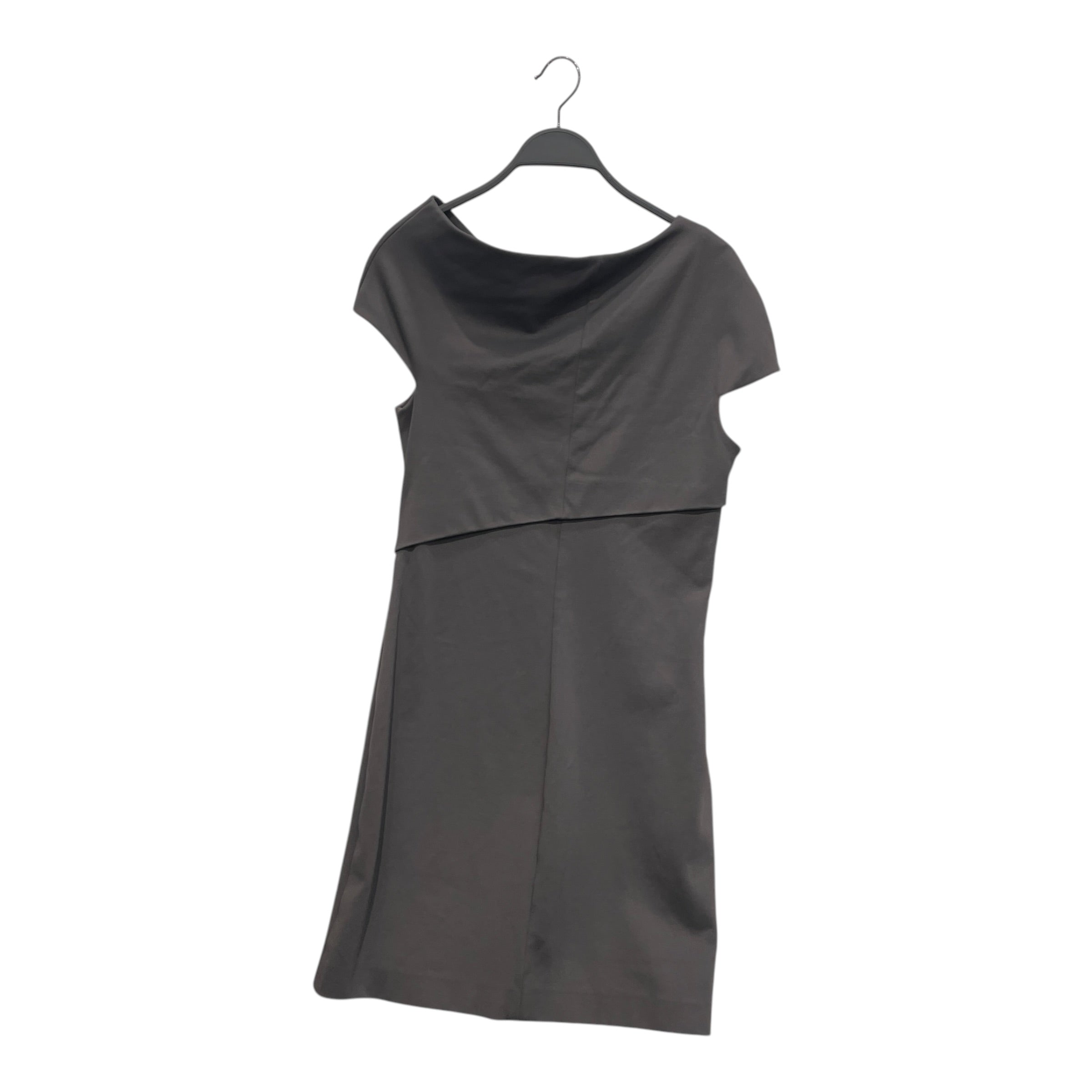 Helmut Lang/Shirt Dress/L/Polyester/GRY/OFF SHOULDER TWIST FRONT view 2
