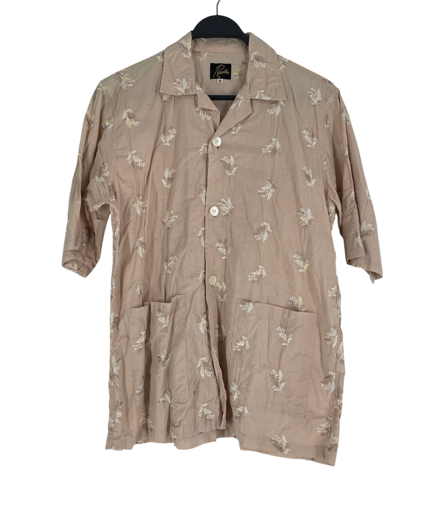 Needles/SS Shirt/M/Cotton/BEG/Floral Pattern/IN166 view 1
