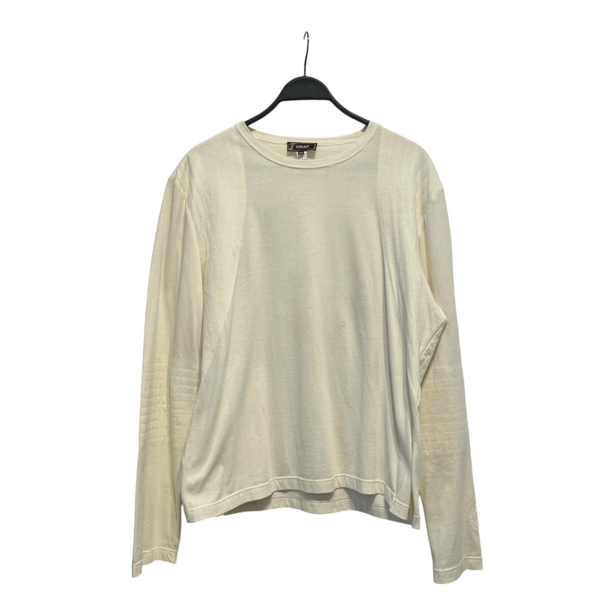 VERSACE/LS T-Shirt/56/Cotton/WHT/High Neck/ view 1