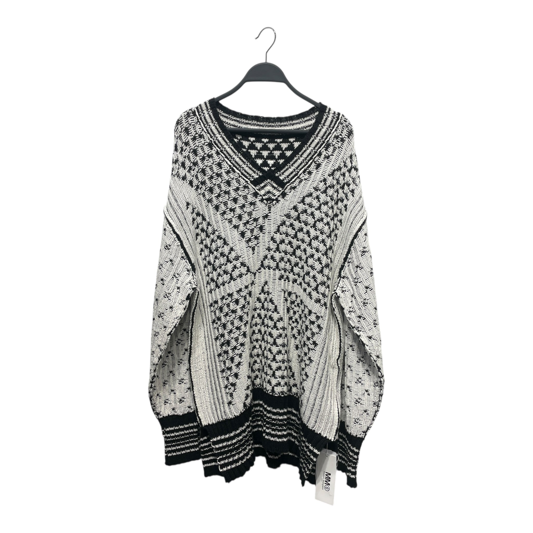 MM6/Sweater/XXS/Cotton/WHT/S52GP0132/V NECK view 1