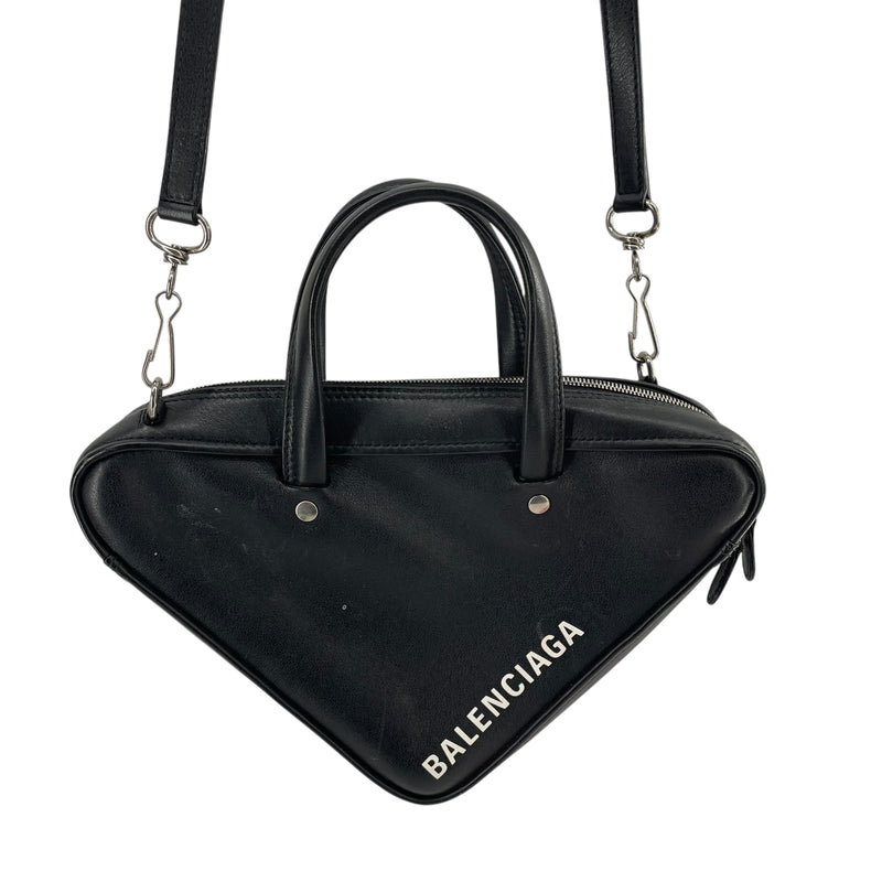 BALENCIAGA/Bag/Leather/BLK/TRIANGLE
