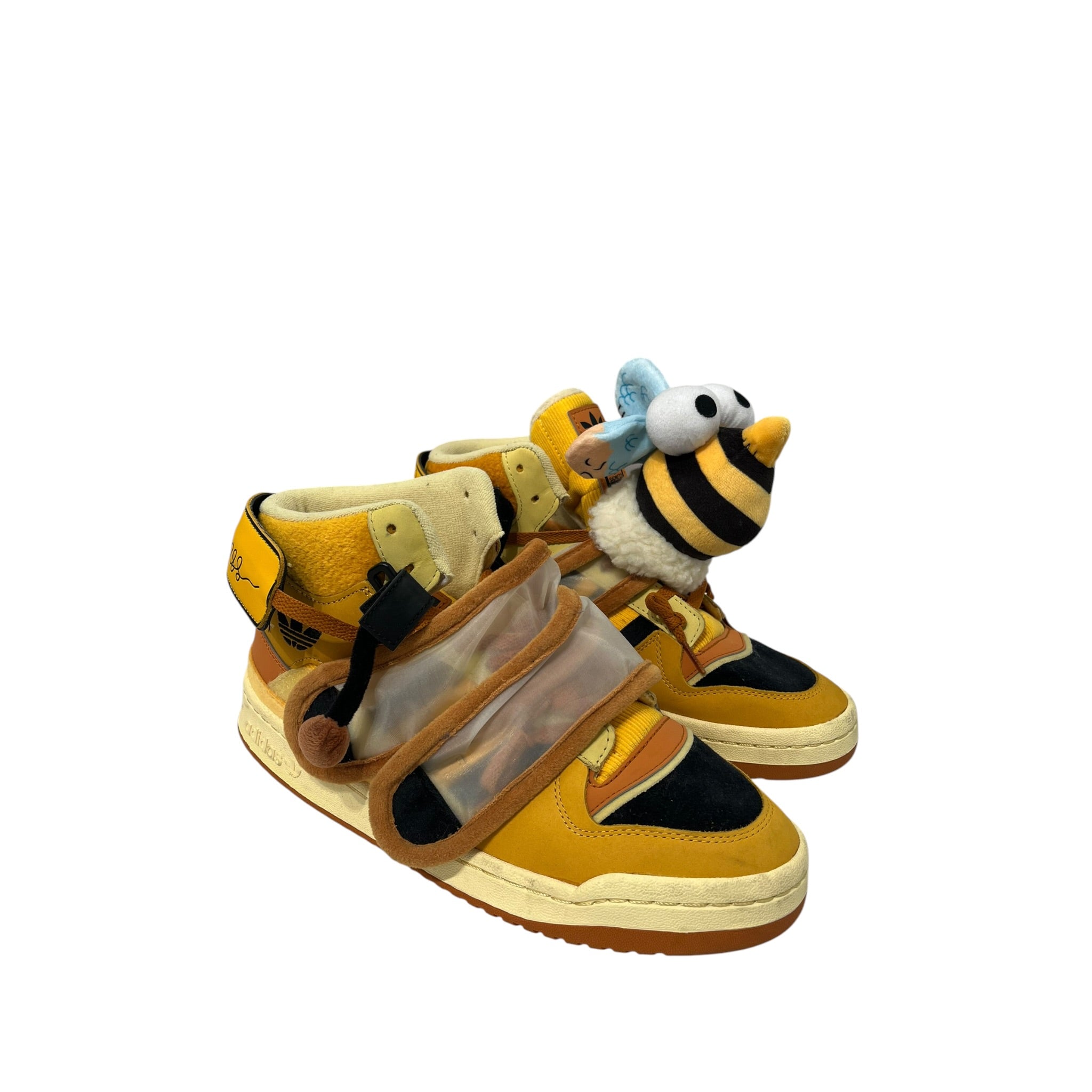 adidas/Hi-Sneakers/US 10/Animal Pattern/Suede/YEL/Adidas Bumblebee view 6