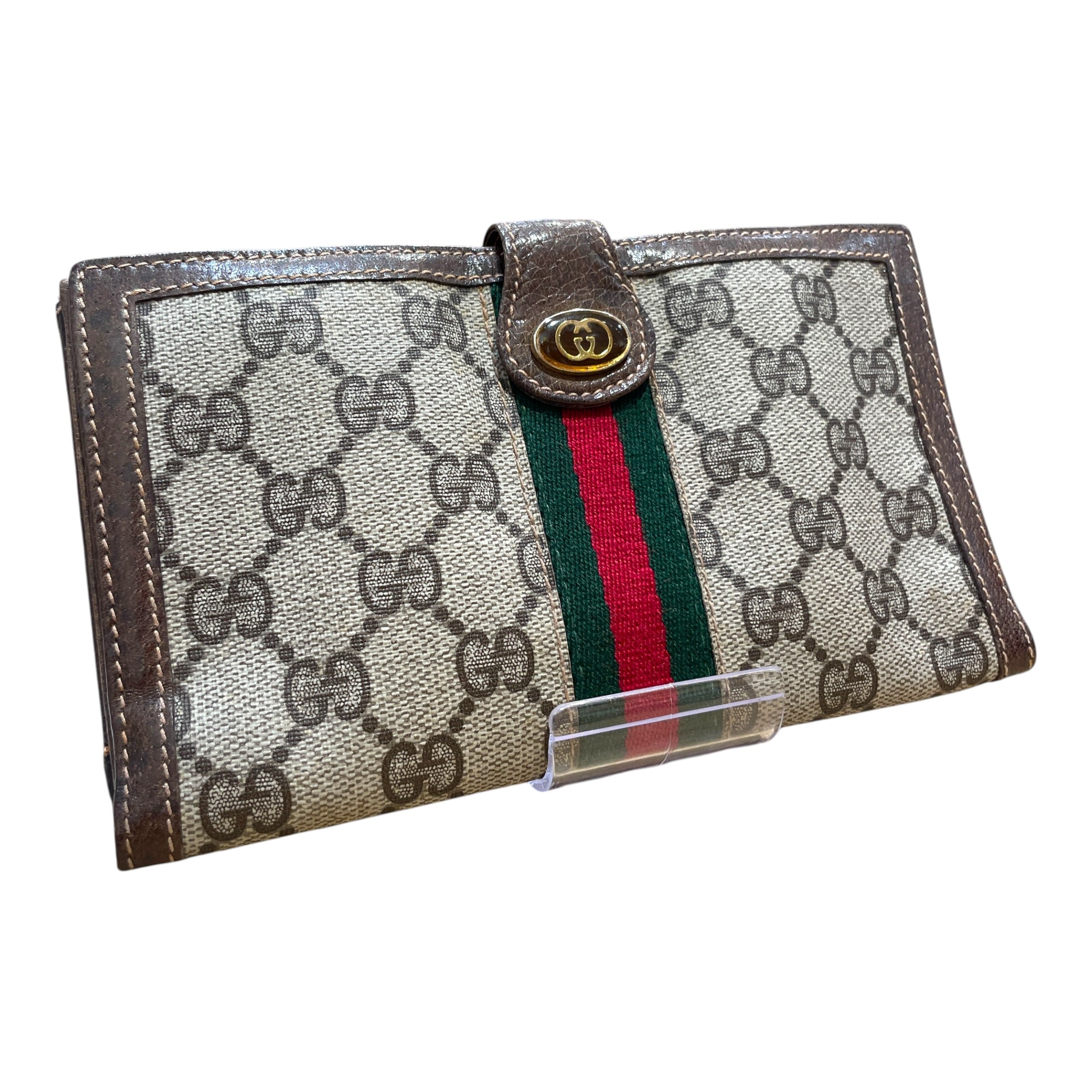 GUCCI/Wallet/Monogram/Leather/BRW/Long Monogram Wallet view 1
