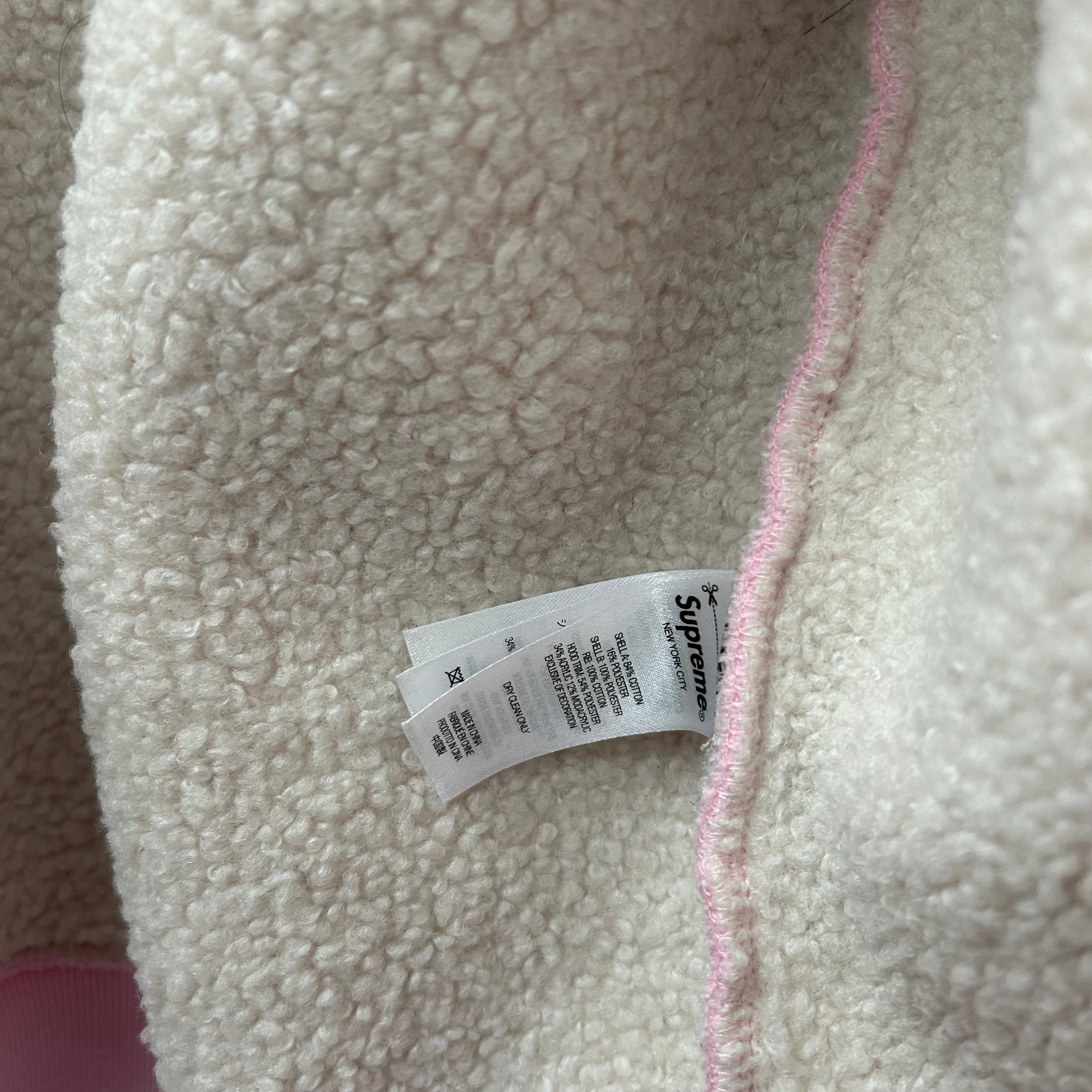 Supreme/Zip Up Hoodie/XL/Cotton/PNK/FAUX FUR view 5