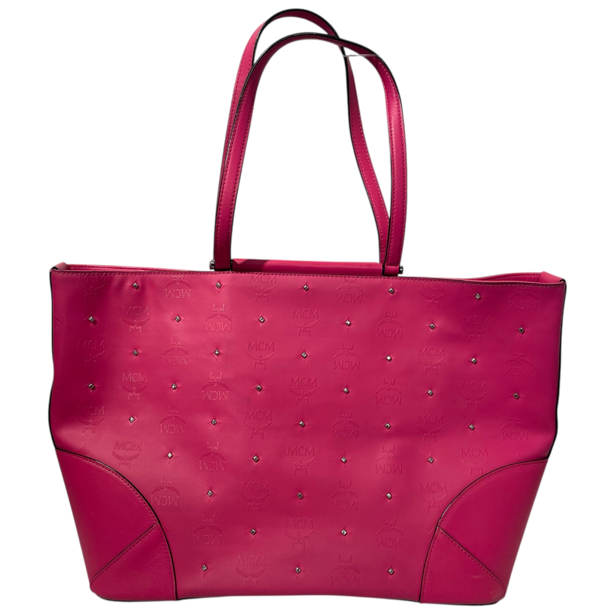 MCM/Tote Bag/M/Monogram/Leather/PNK/ view 2
