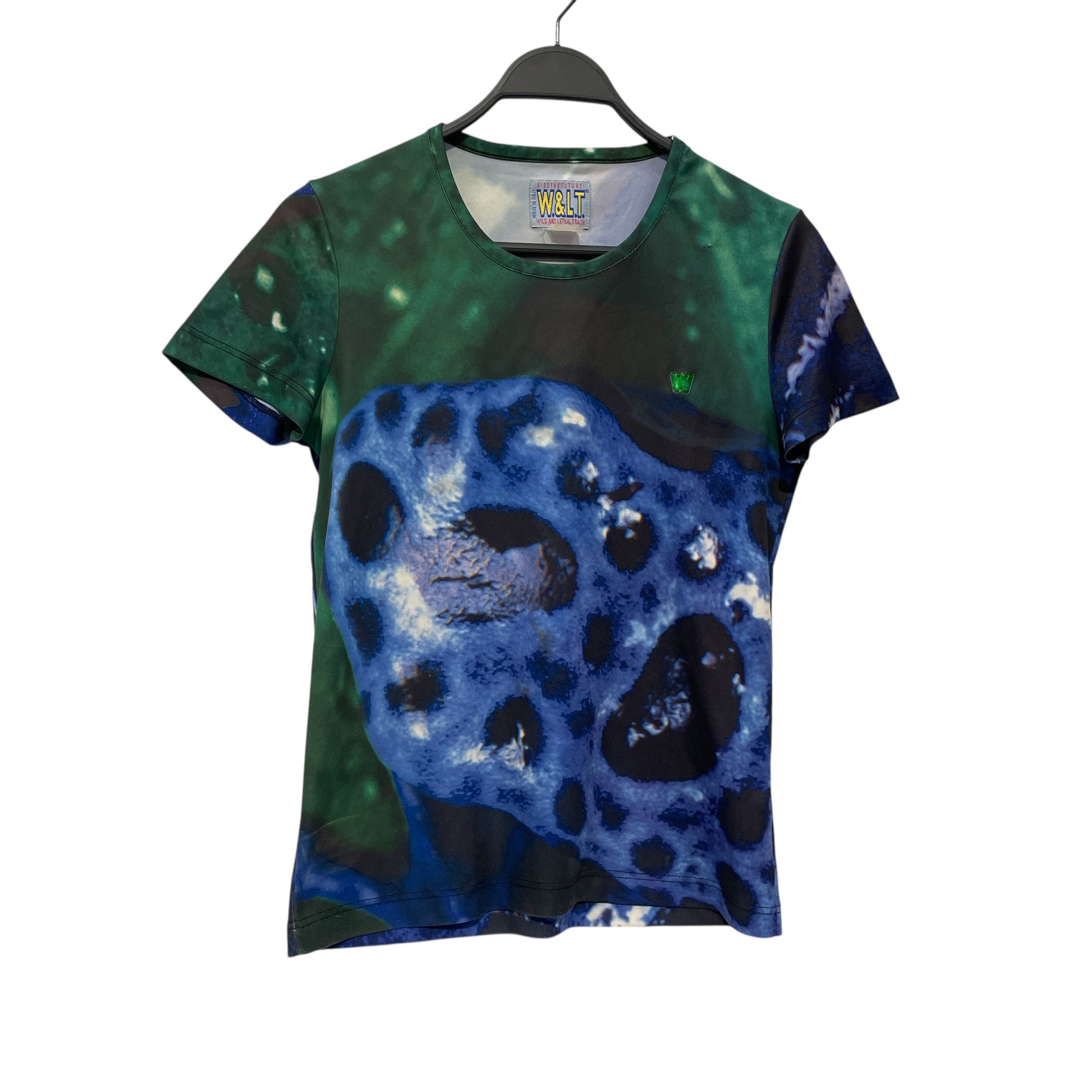 W.&L.T./Walter Van Beirendonck/T-Shirt/L/Polyester/BLU/All Over Print/90s poison frog  or view 1