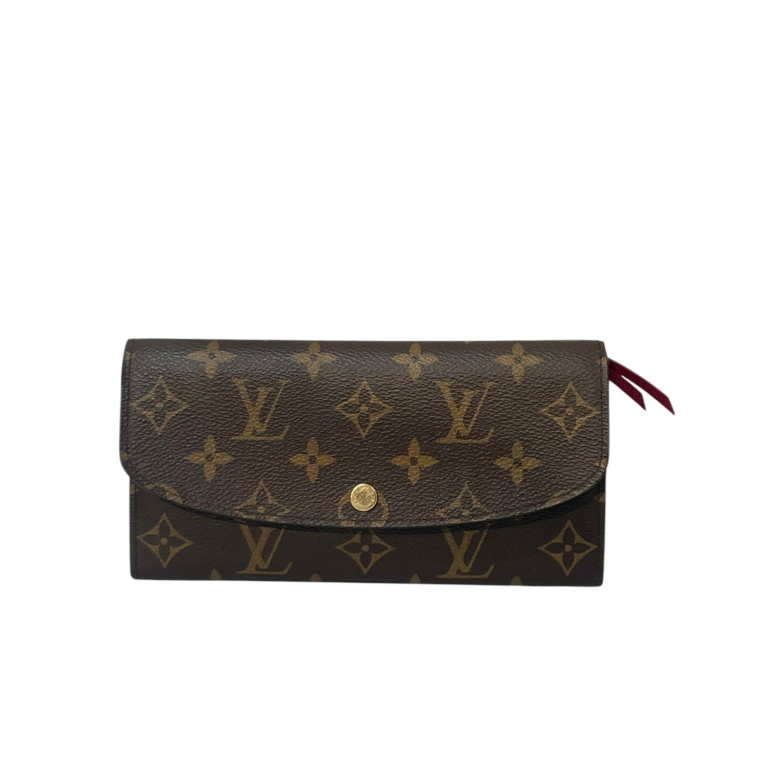 LOUIS VUITTON/Trifold Wallet/Monogram/Leather/BRW/L's/Emilie view 1