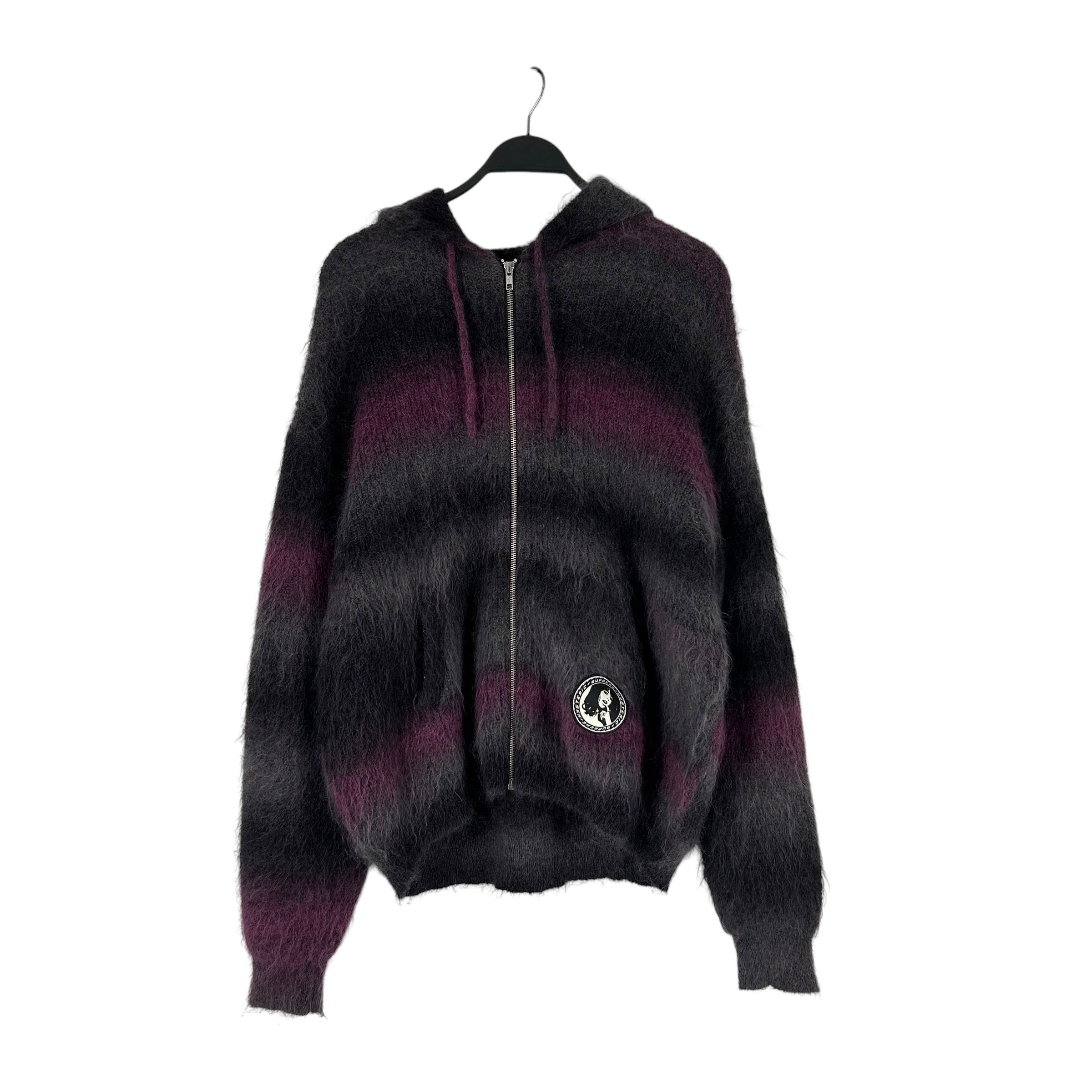 HYSTERIC GLAMOUR/Supreme/Zip Up Hoodie/L/Mohair/MLT/MOHAIR HOODIE ZIP view 1