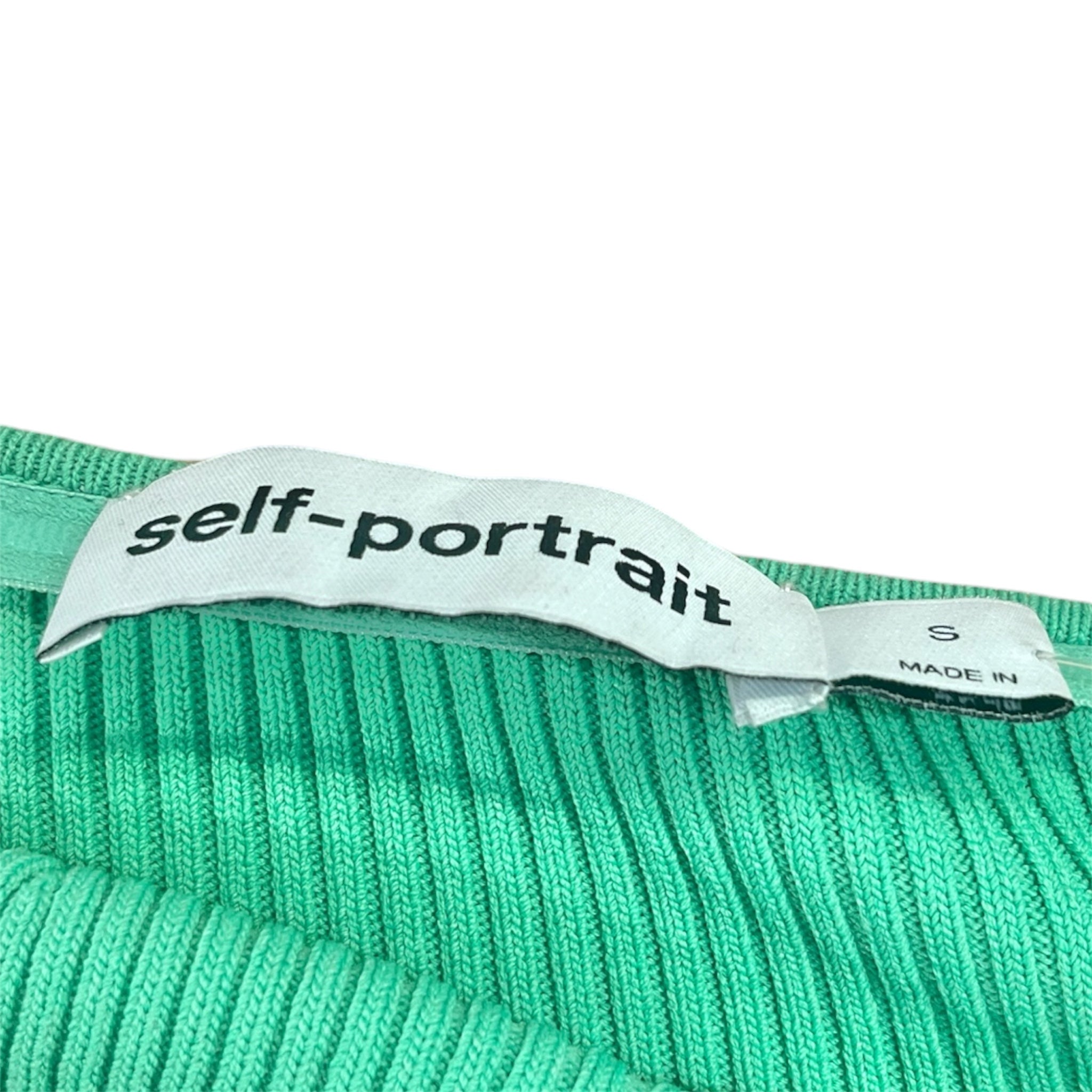 self-portrait/Dress/S/Cotton/GRN/EXCL STRAPPLESS DRESS view 3
