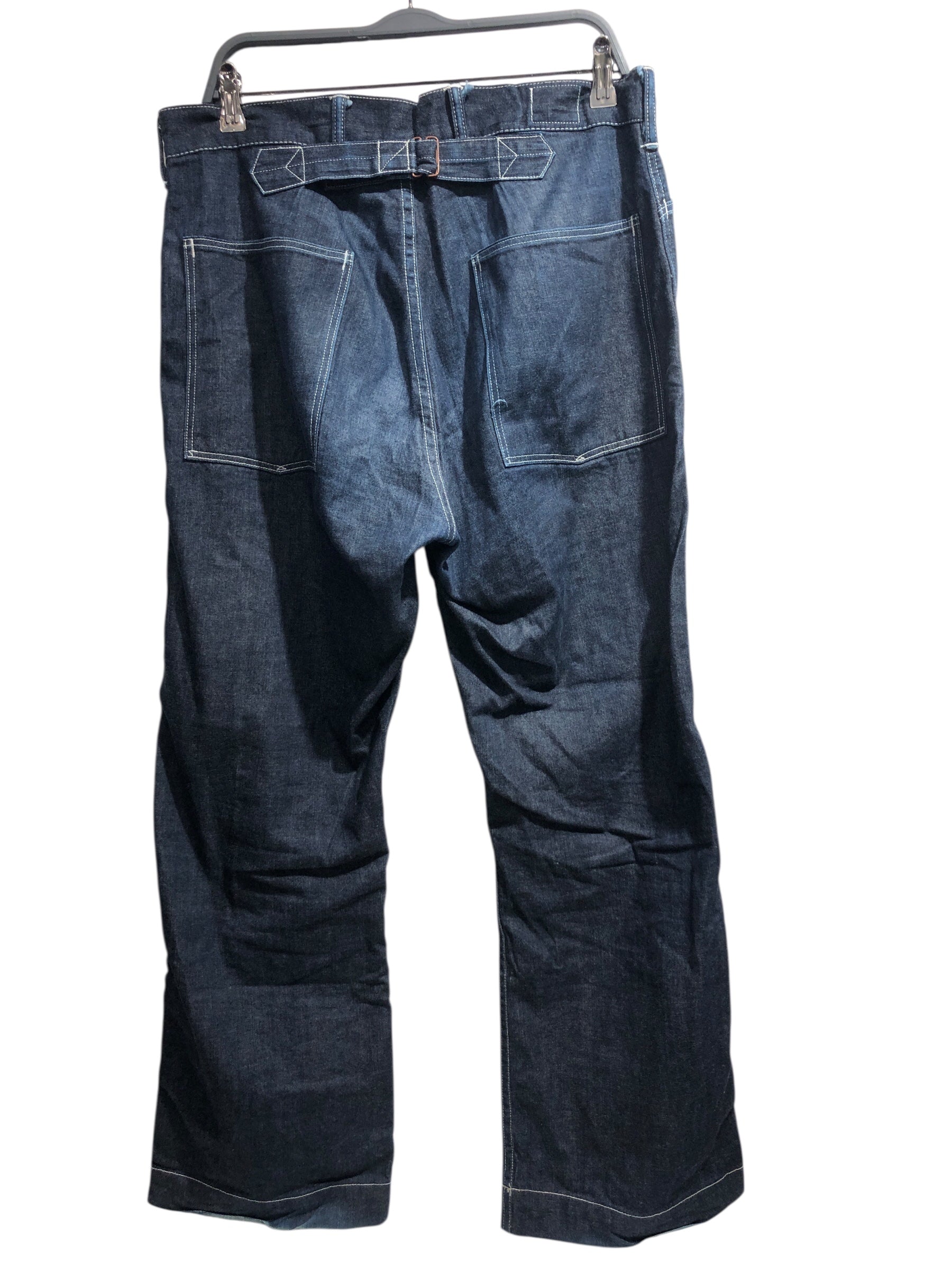 RRL/Pants/31/Cotton/NVY/buckle back eep pockets dark view 2