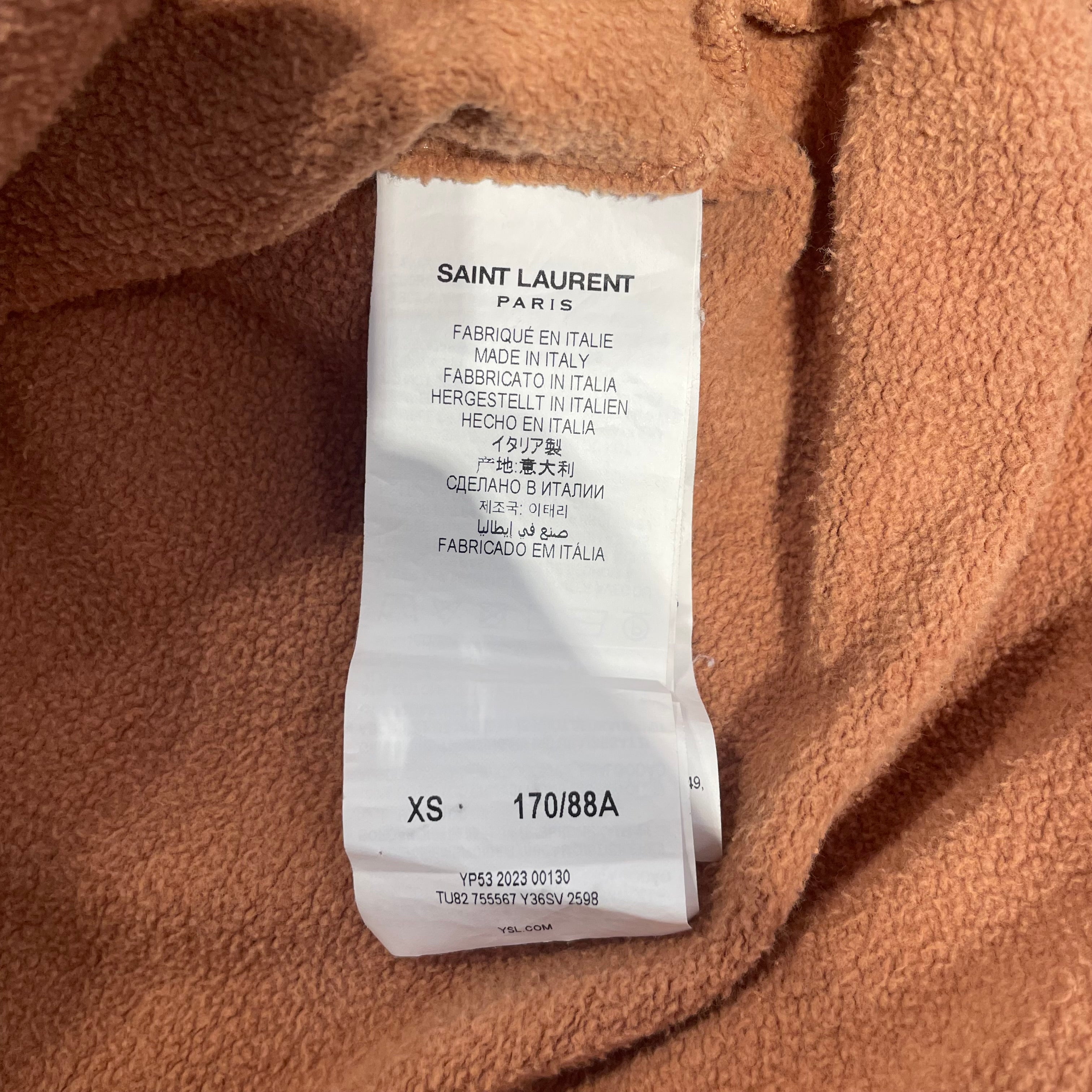 SAINT LAURENT/Hoodie/XS/Cotton/BEG/SL LOGO view 4