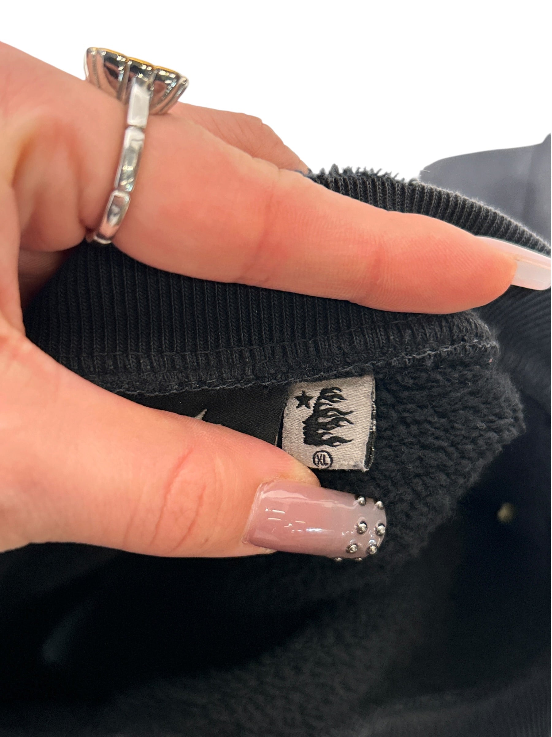 HELLSTAR/Heavy Sweater/XL/Graphic/Cotton/BLK/sports crewneck view 4