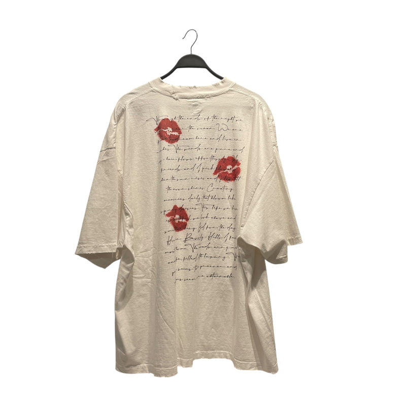 AMIS ET FLEURS/T-Shirt/XXL/Cotton/WHT/All Over Print/
