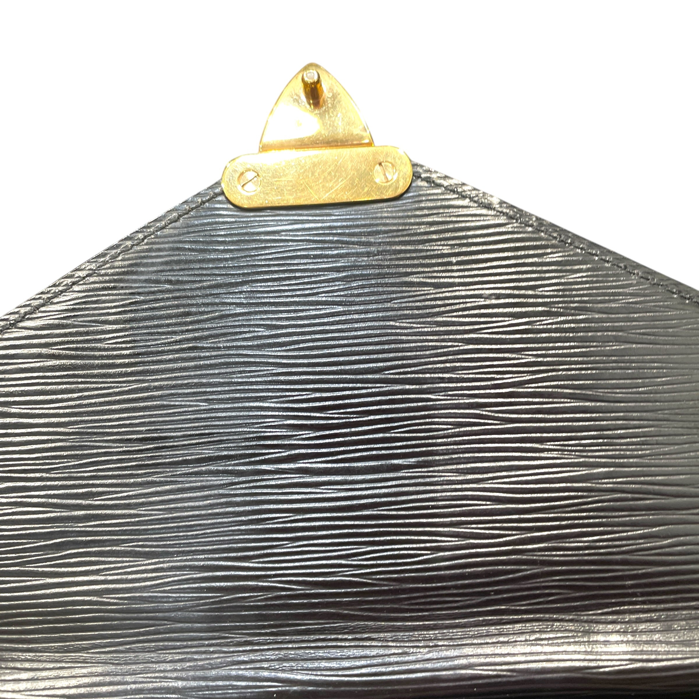 LOUIS VUITTON/Clutch Bag/Leather/BLK/Epi Pochette Sellier Dragonne view 5