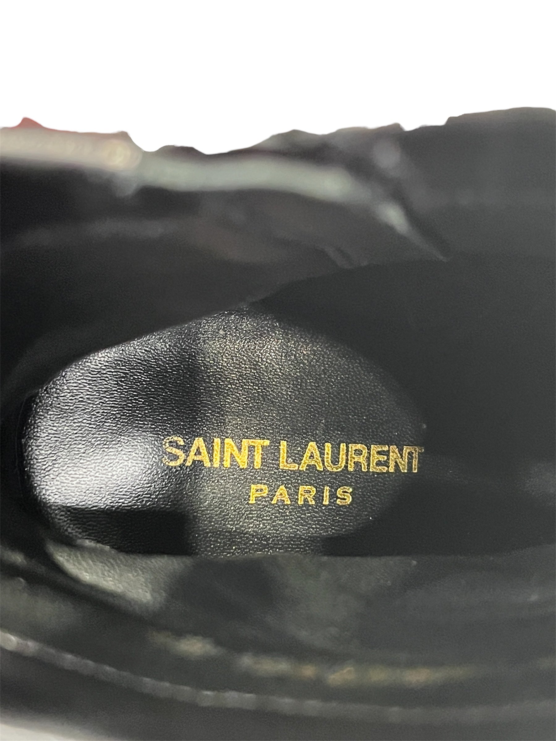 SAINT LAURENT/Ankle Boots/EU 40/Leather/BLK/Side Zip/ view 4