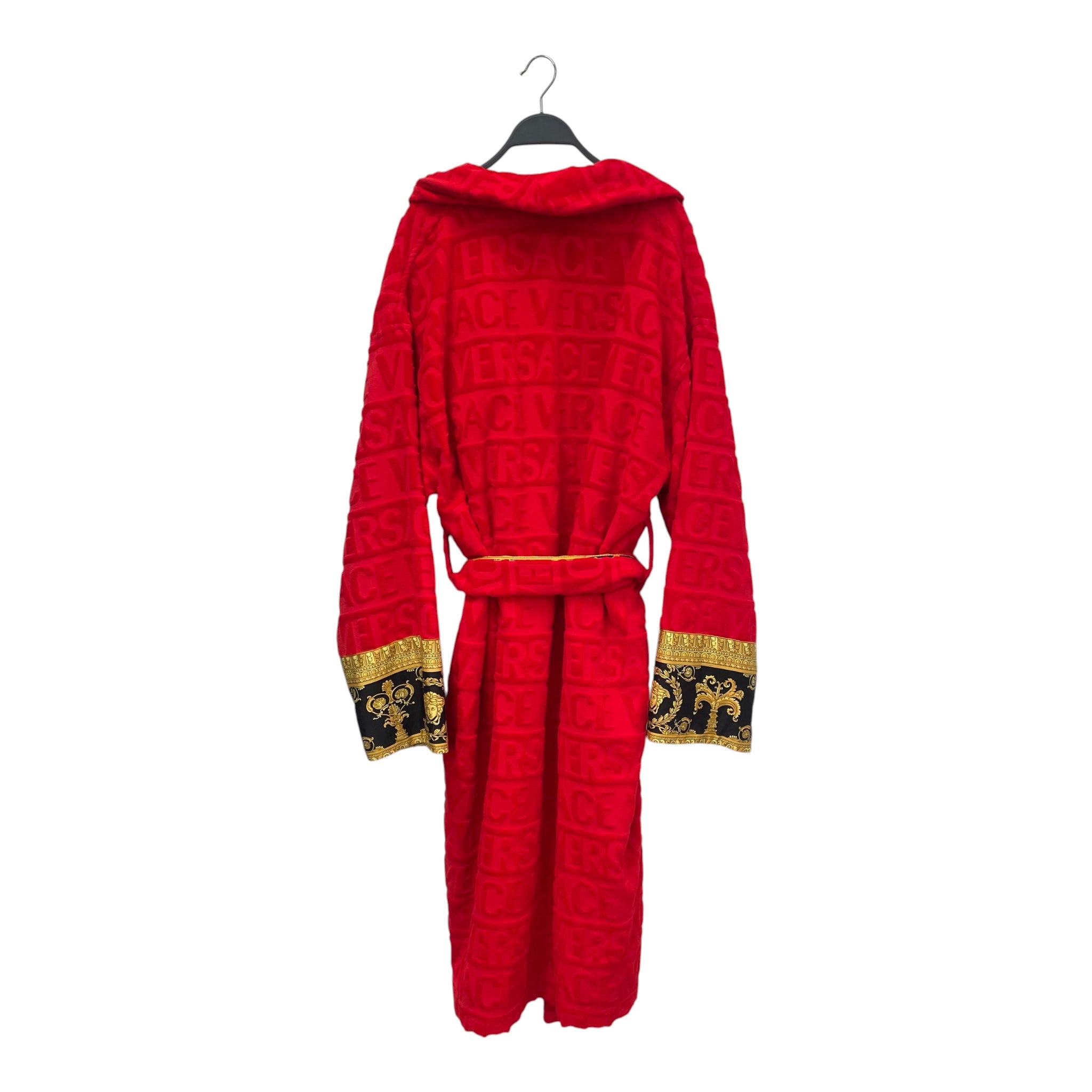 GIANNI VERSACE/Sweater/XL/Monogram/Cotton/RED/REDROBEGOLDBLACKTRIM view 2