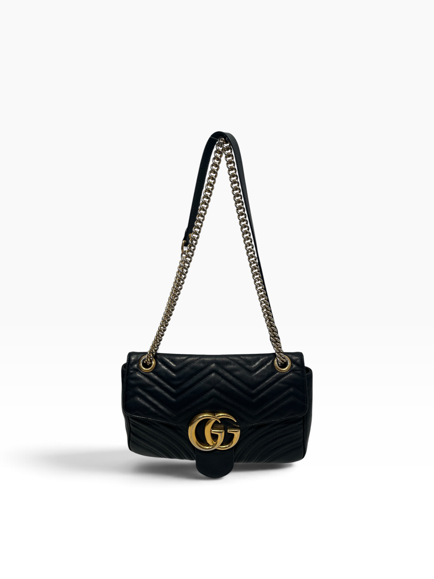 GUCCI/Bag/Leather/BLK/Marmont view 1