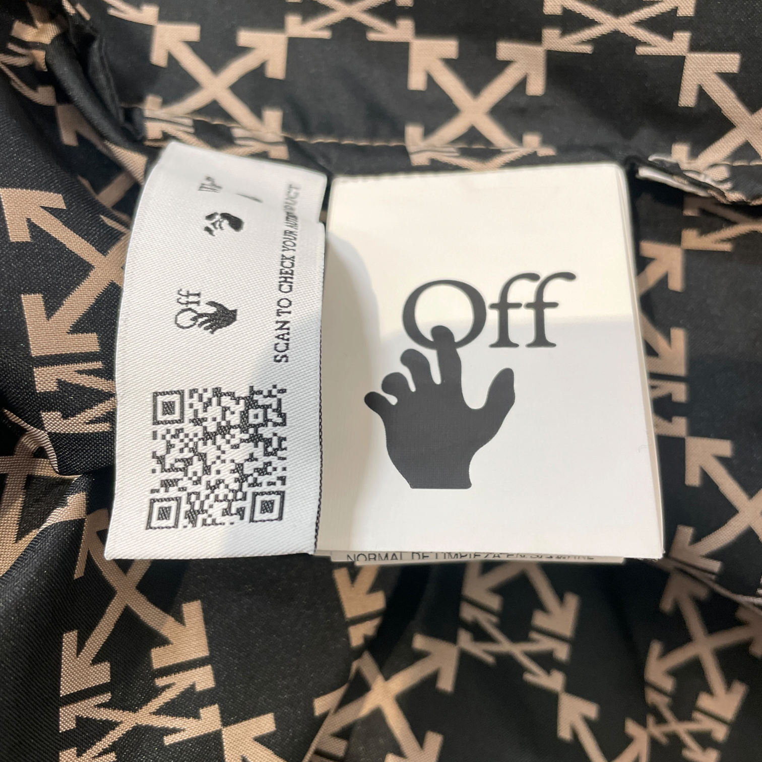 OFF-WHITE/Windbreaker/XS/Nylon/KHK/All Over Print/monogram wndbreaker view 5