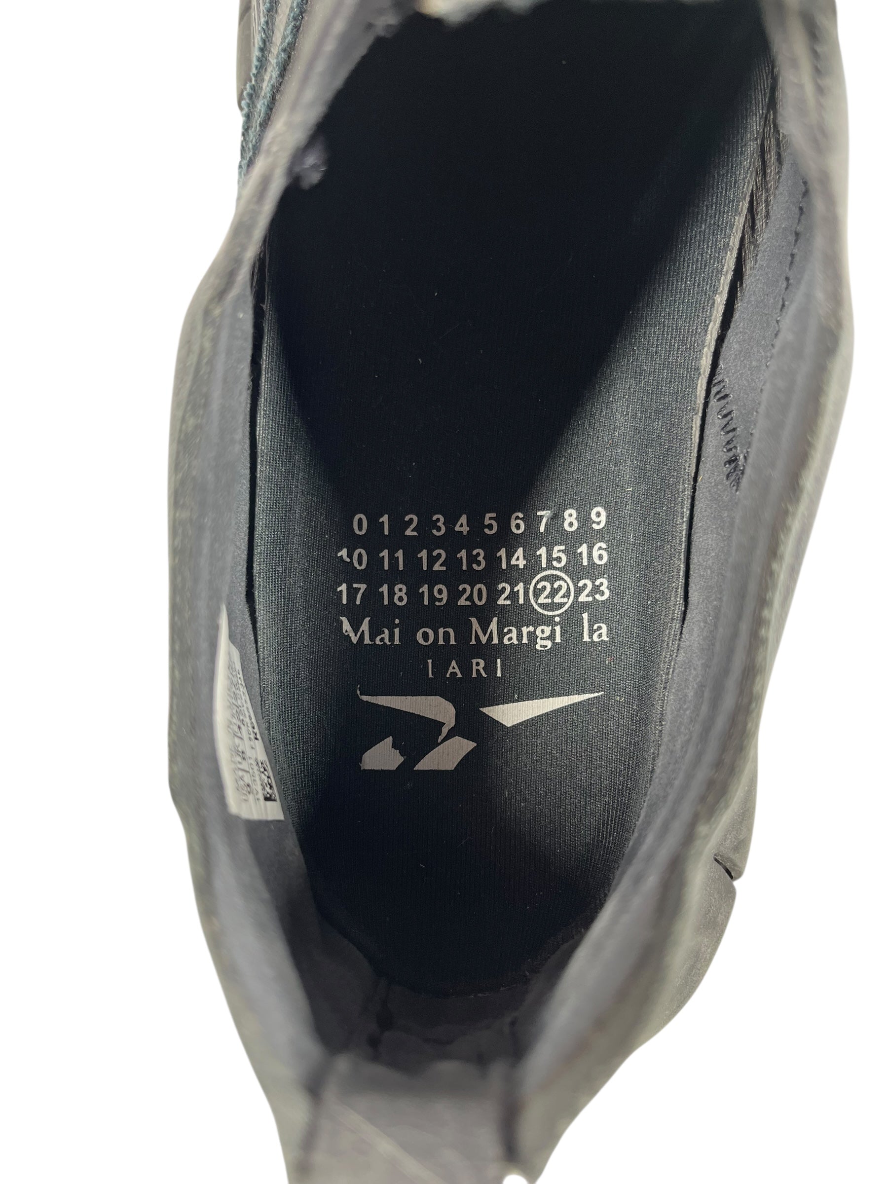 Maison Margiela/Reebok/Low-Sneakers/US 9/BLK/zig 3D storm view 3