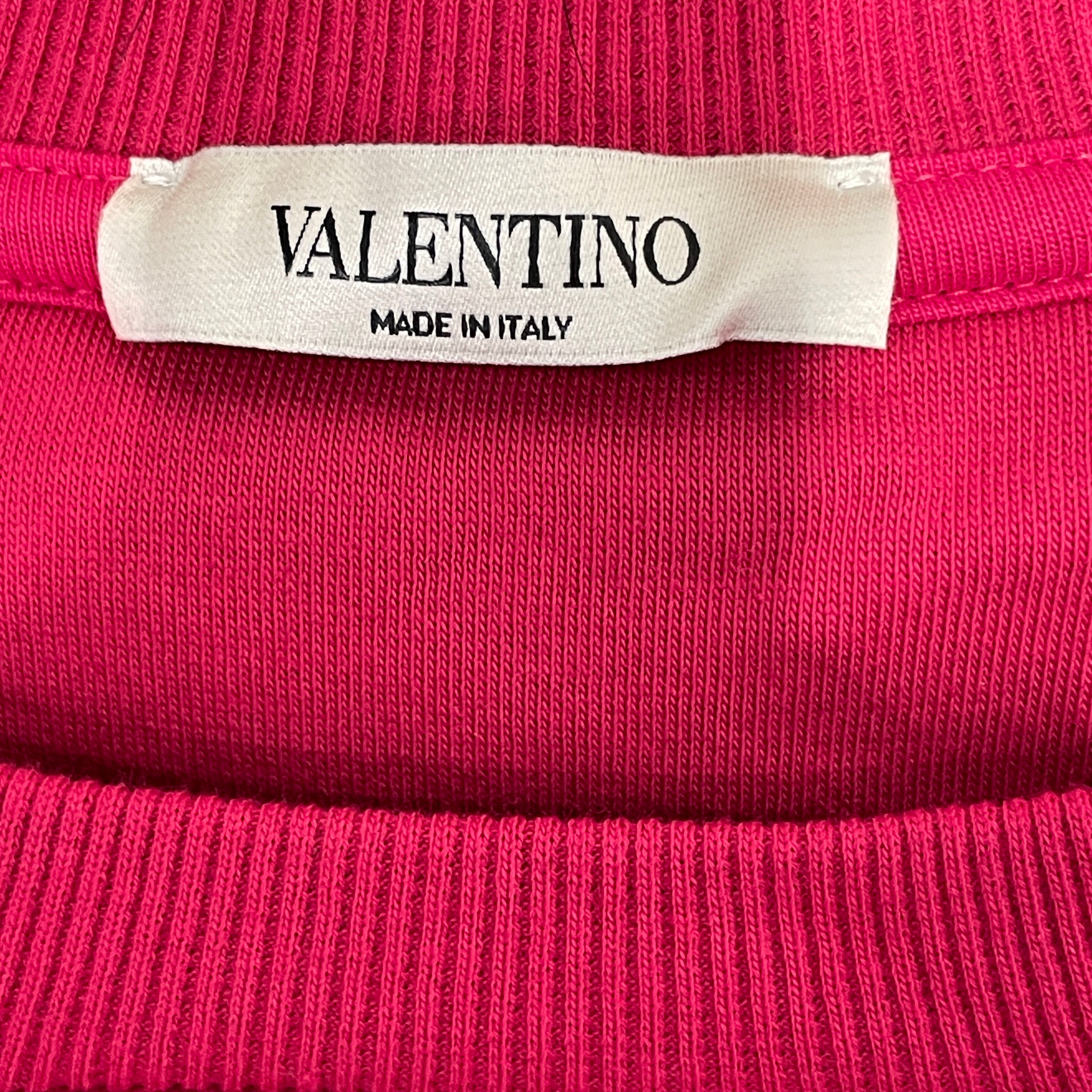 VALENTINO/Sweatshirt/XL/Cotton/PNK/vltn crewneck view 3